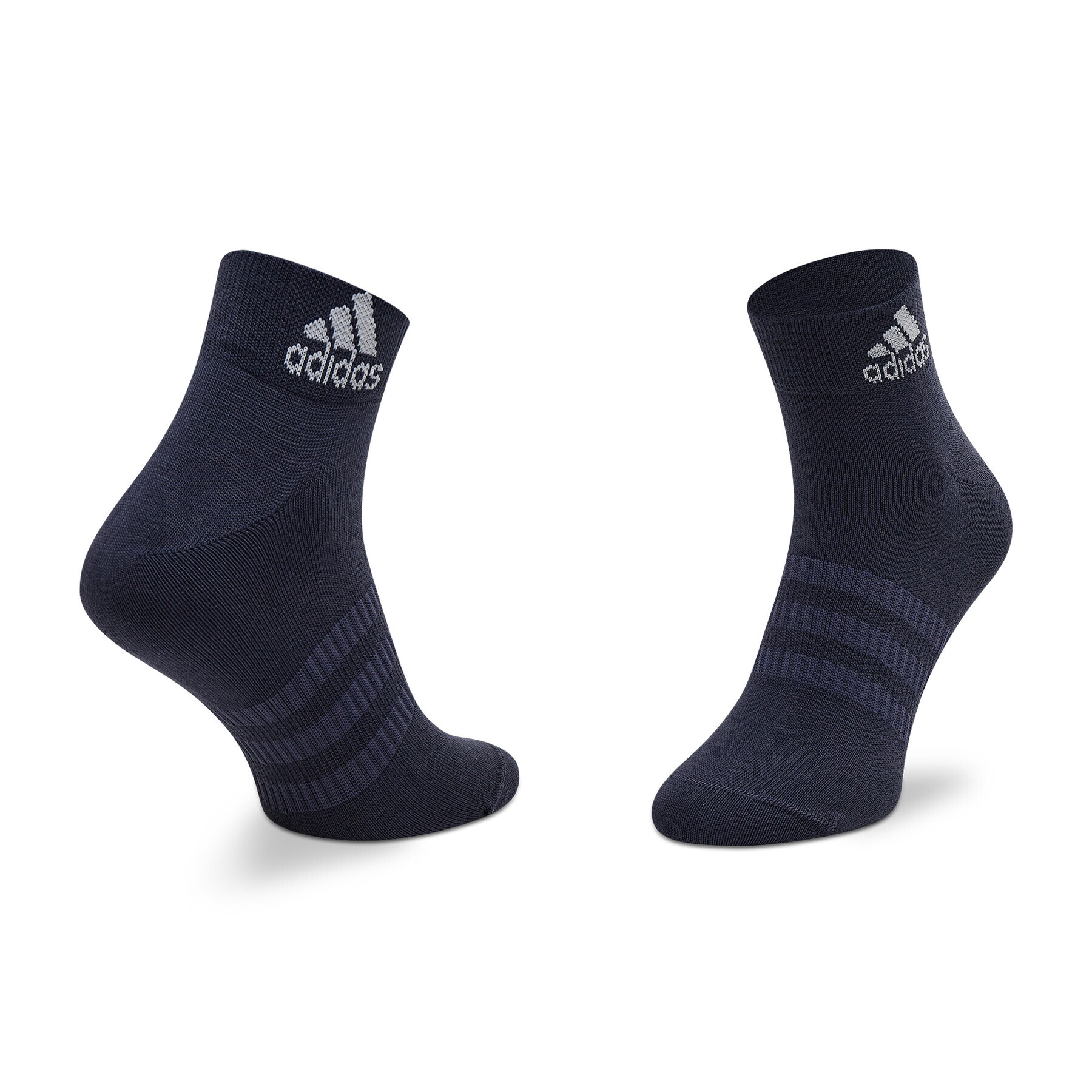 adidas Performance Комплект 3 чифта дълги чорапи мъжки 3-Stripes Cushioned Crew HE4998 Син - Pepit.bg