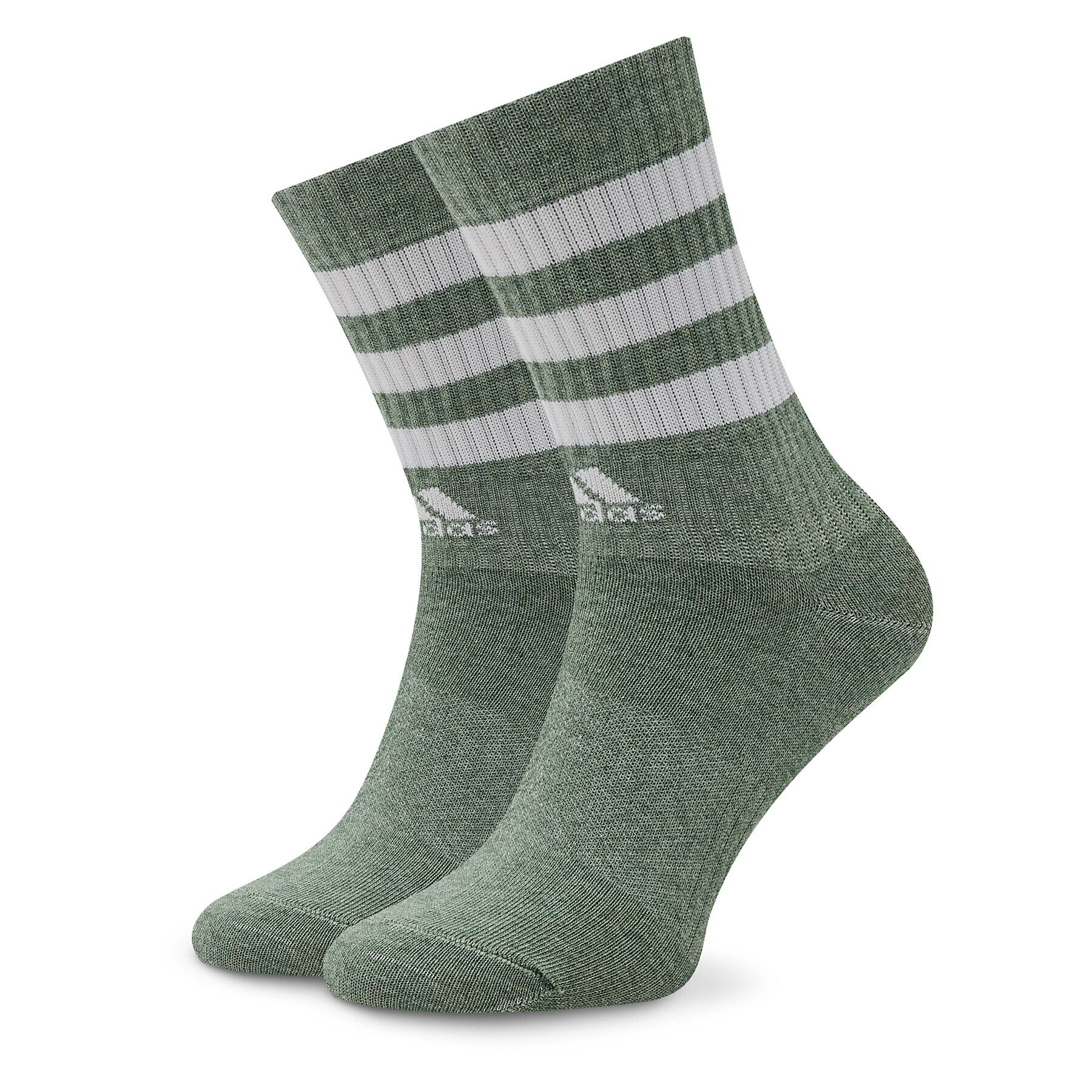 adidas Комплект 3 чифта дълги чорапи мъжки 3-Stripes Cushioned Crew IC1280 Цветен - Pepit.bg