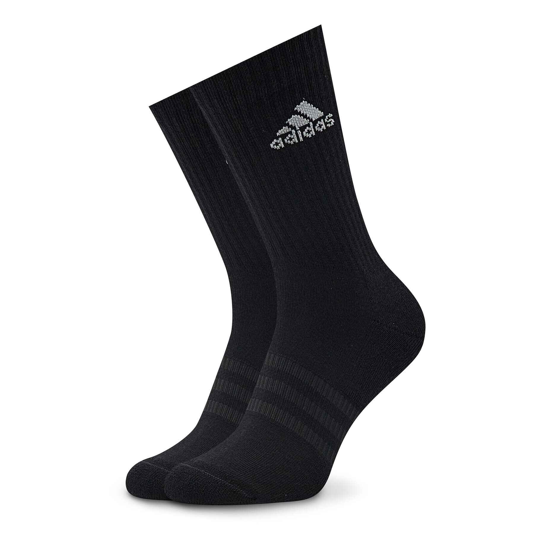 adidas Комплект 3 чифта дълги чорапи мъжки Cushioned Crew IC1310 Черен - Pepit.bg