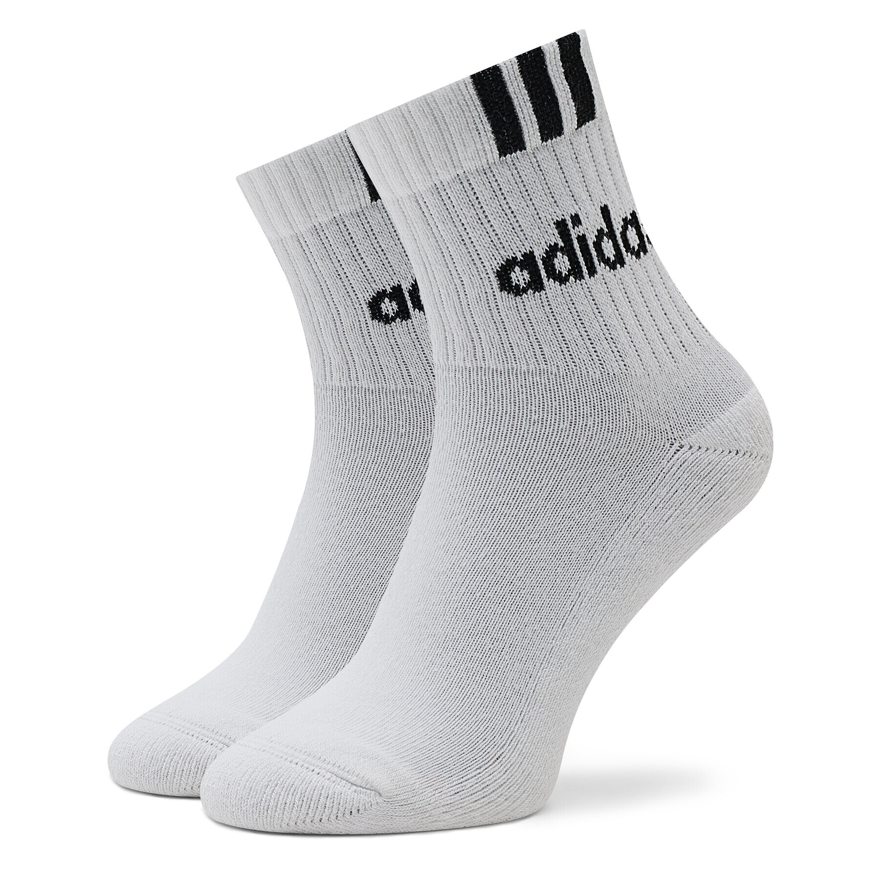 adidas Комплект 3 чифта дълги чорапи мъжки HT3437 Бял - Pepit.bg