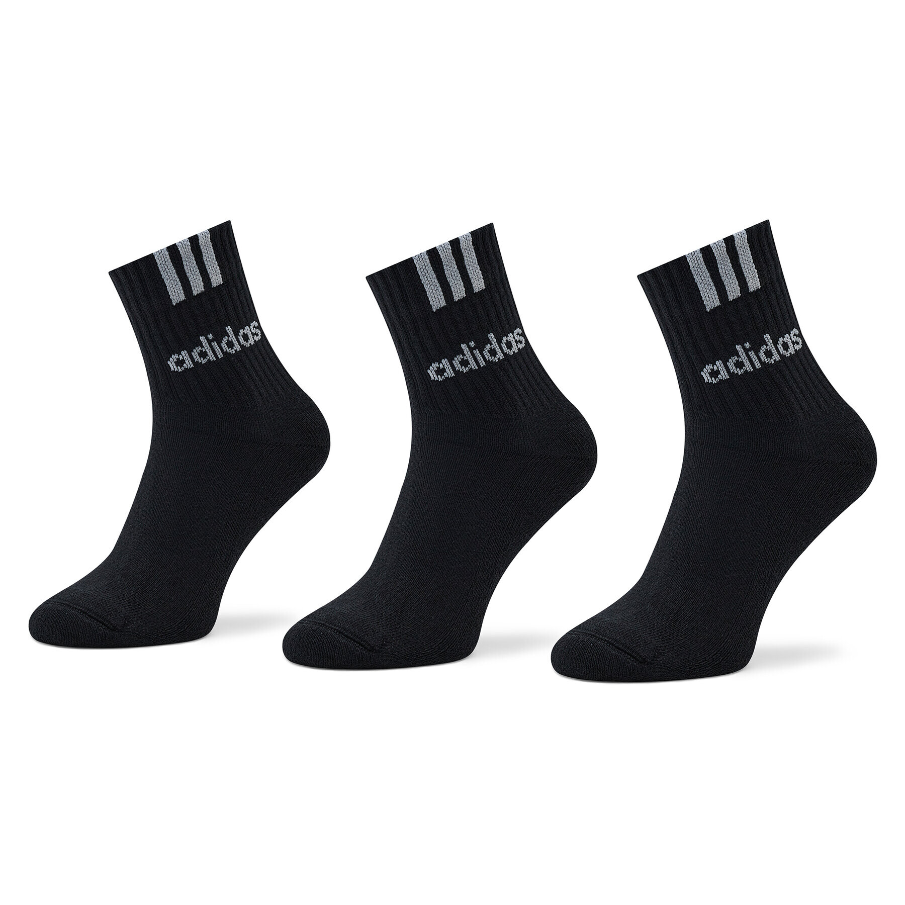 adidas Комплект 3 чифта дълги чорапи мъжки IC1294 Черен - Pepit.bg