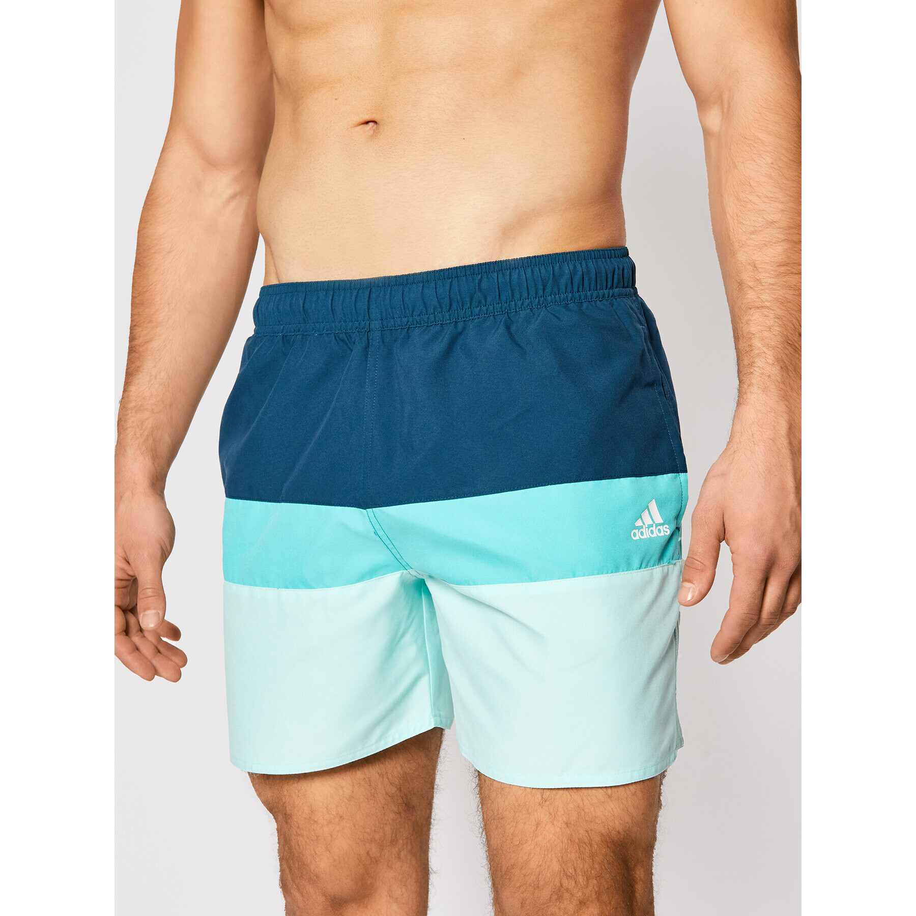 adidas Performance Плувни шорти Colorblock GM2215 Зелен Regular Fit - Pepit.bg