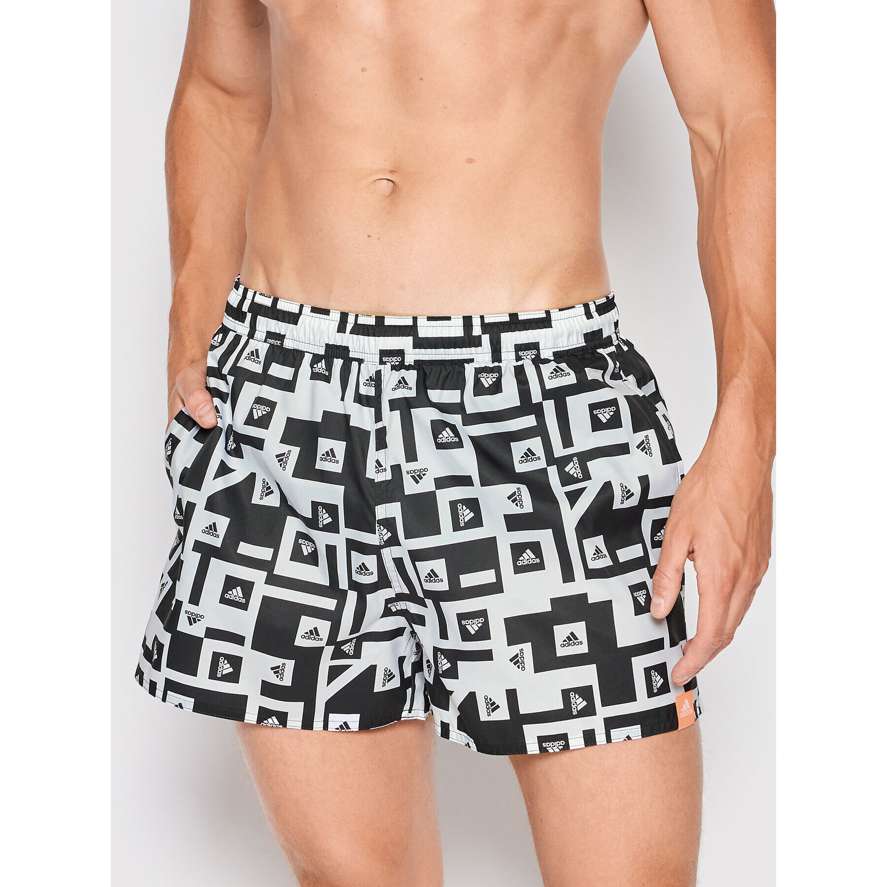 adidas Performance Плувни шорти Graphic HA3312 Черен Regular Fit - Pepit.bg