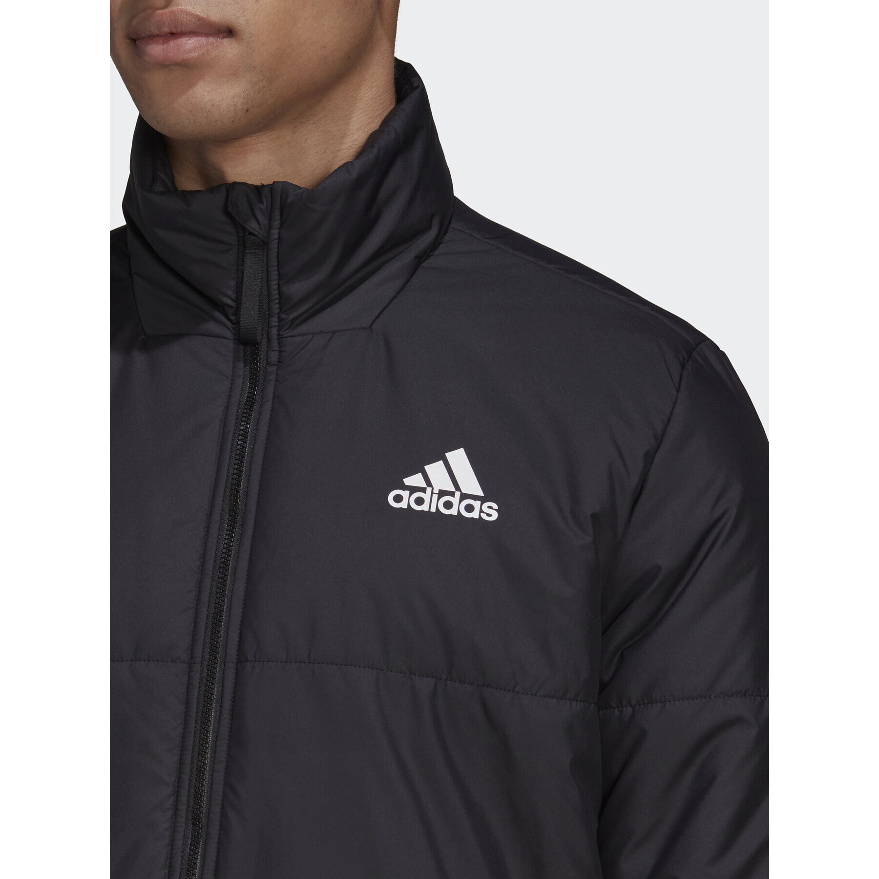 adidas Пухено яке Bsc 3-Stripes HG8758 Черен Regular Fit - Pepit.bg