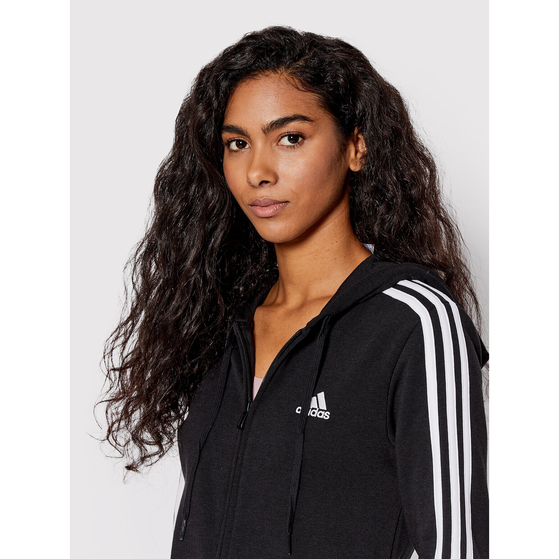 adidas Performance Суитшърт Essentials 3-Stripes GM5567 Черен Regular Fit - Pepit.bg