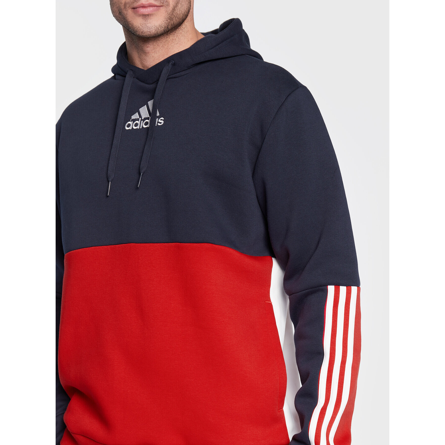 adidas Суитшърт Essentials Colorblock HL1983 Тъмносин Regular Fit - Pepit.bg