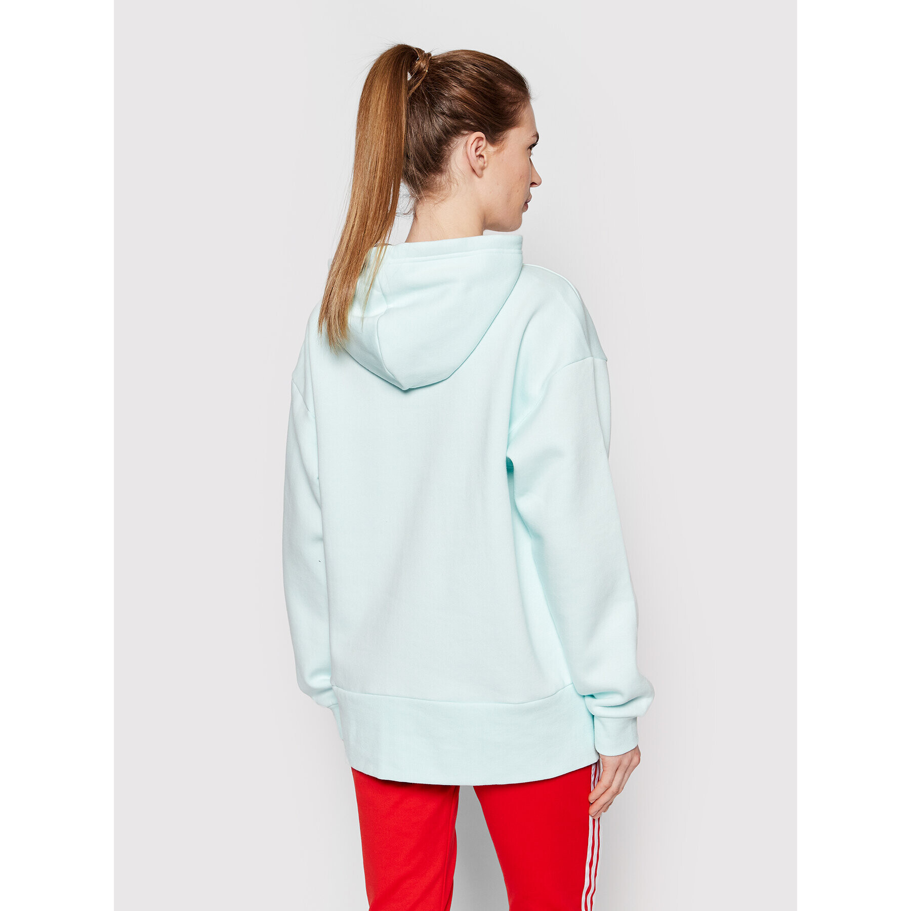 adidas Performance Суитшърт Essentials Studio Fleece HD6771 Зелен Loose Fit - Pepit.bg