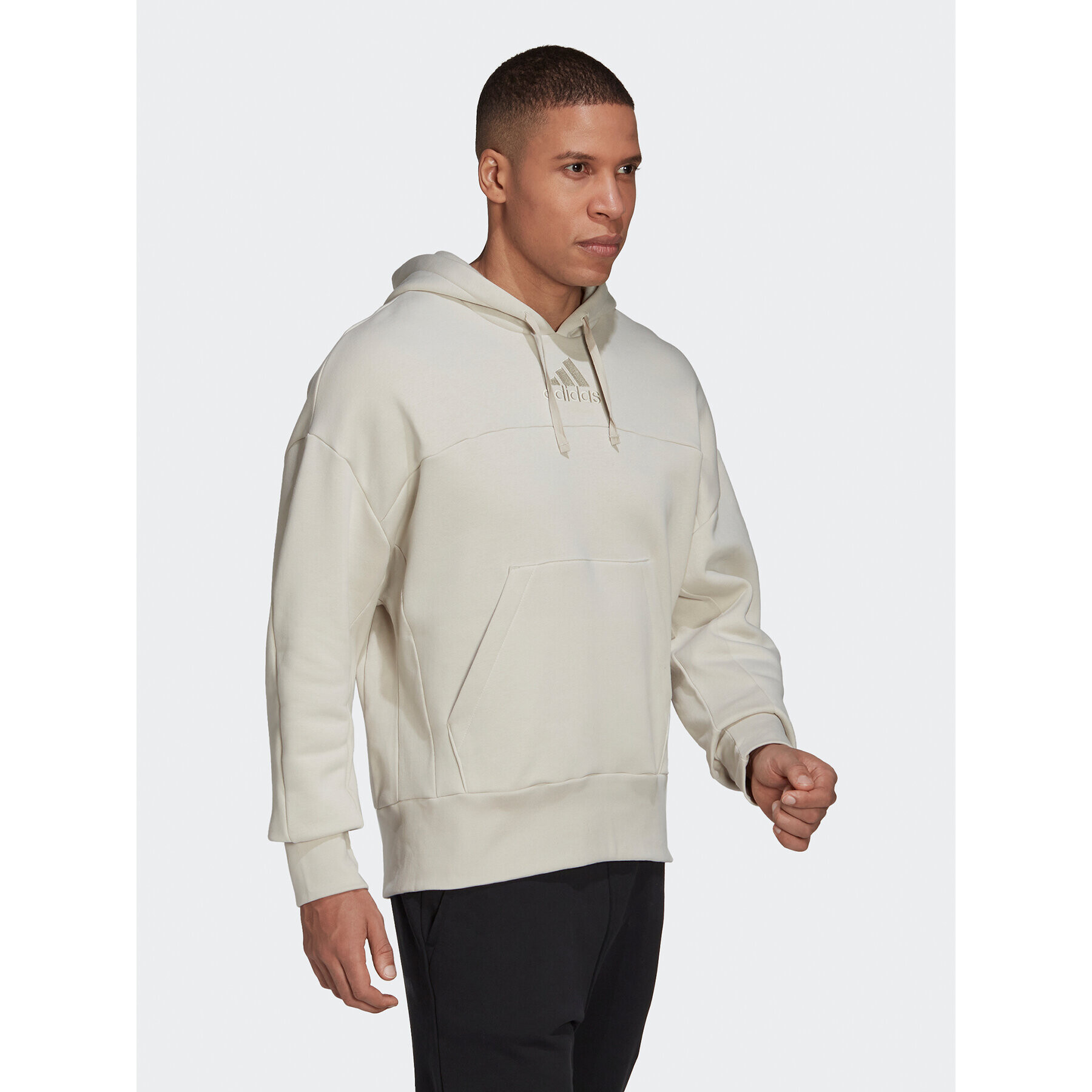 adidas Суитшърт Studio Lounge HC5881 Бежов Regular Fit - Pepit.bg