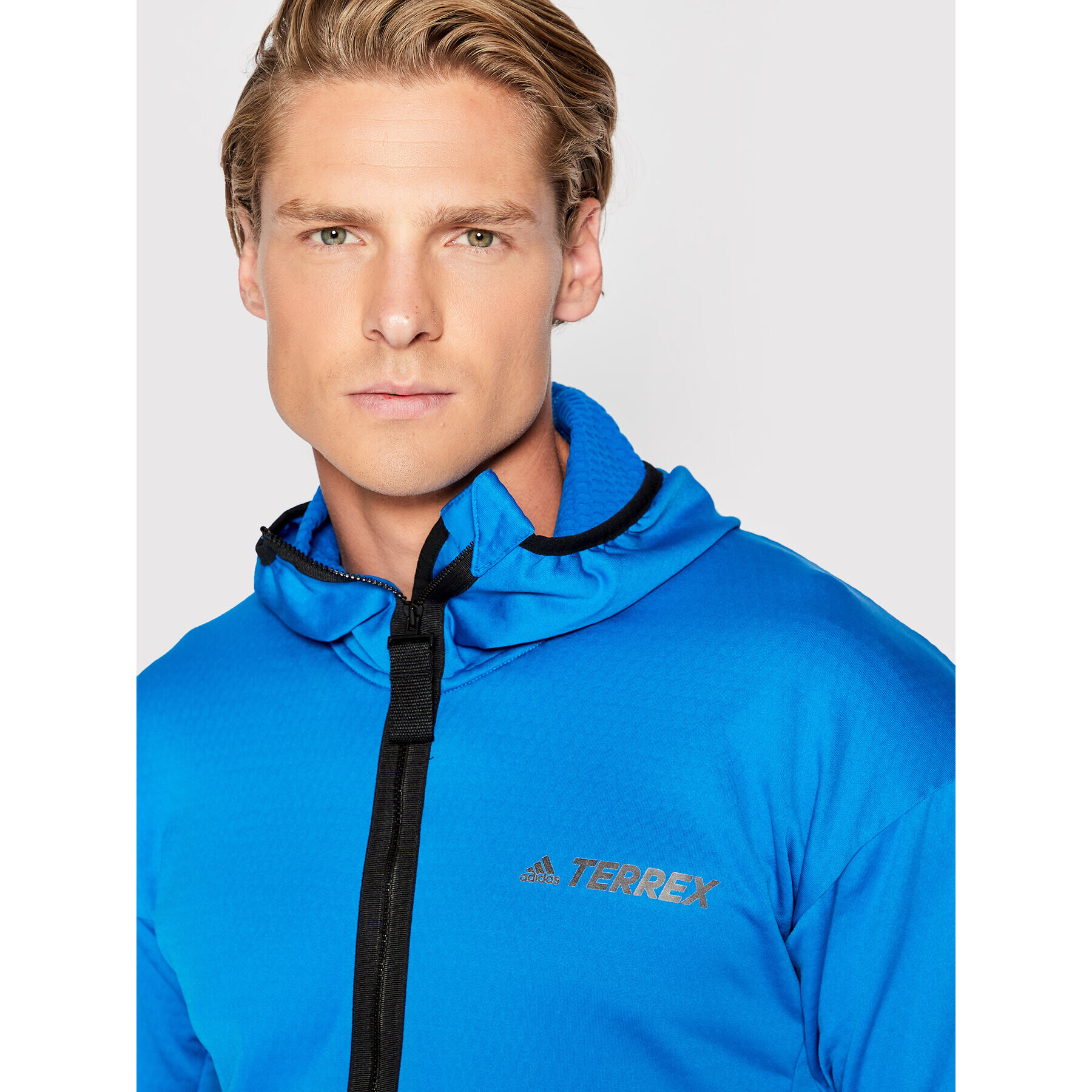 adidas Суитшърт Terrex Tech Fleece Lite H51489 Син Regular Fit - Pepit.bg