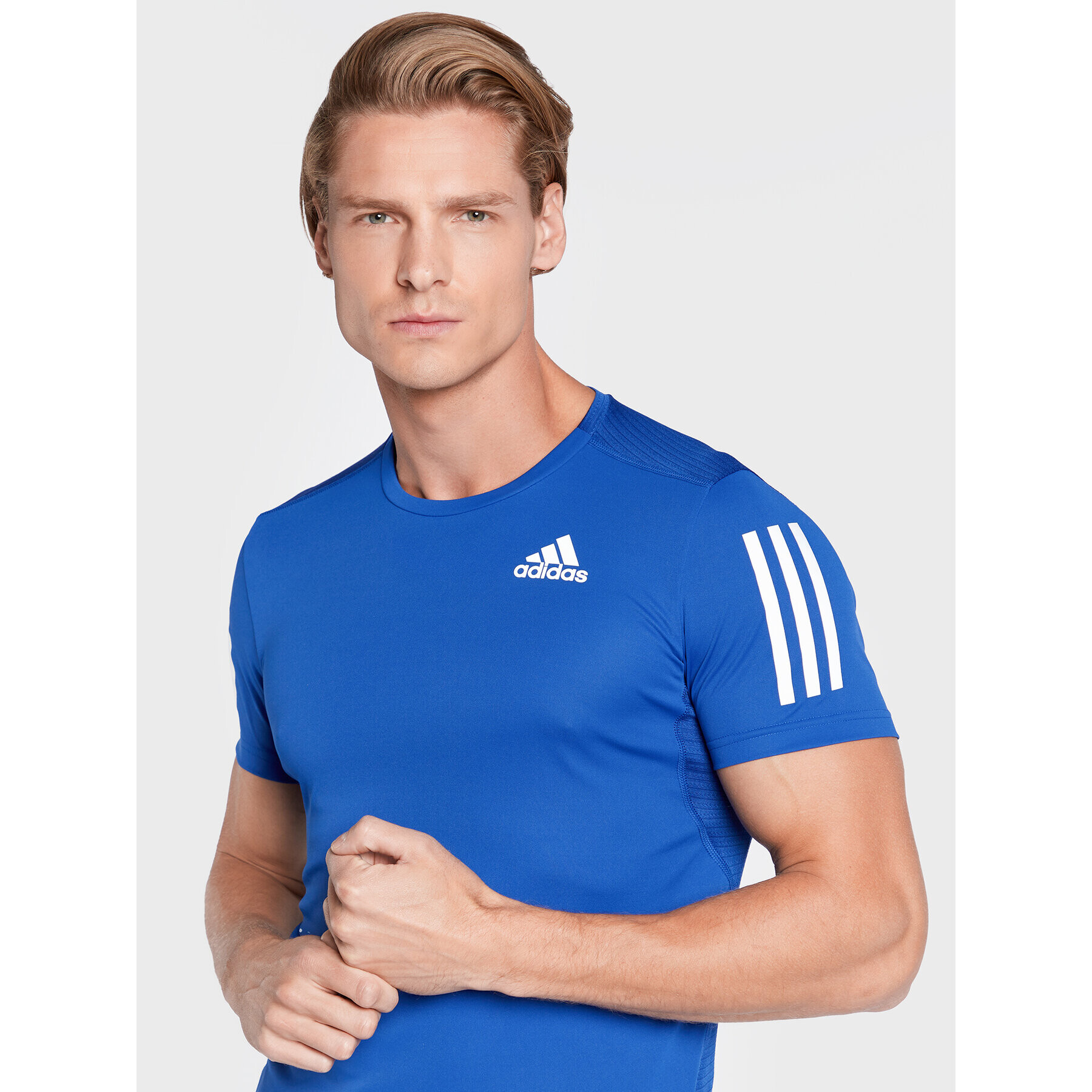 adidas Тениска от техническо трико Own The Run HL5984 Тъмносин Regular Fit - Pepit.bg