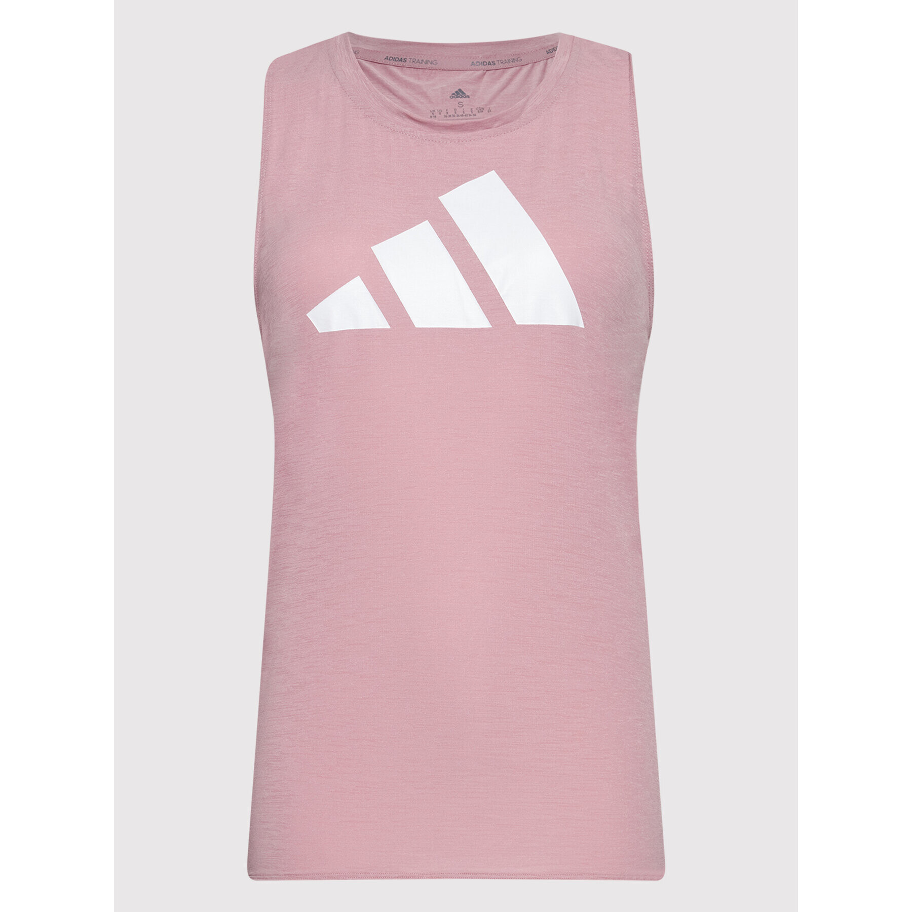 adidas Тениска от техническо трико 3-Stripes Logo HG0319 Розов Regular Fit - Pepit.bg