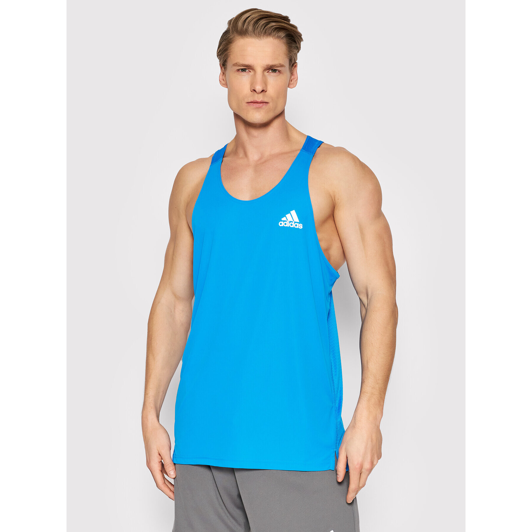 adidas Performance Тениска от техническо трико Own The Run H58596 Син Regular Fit - Pepit.bg