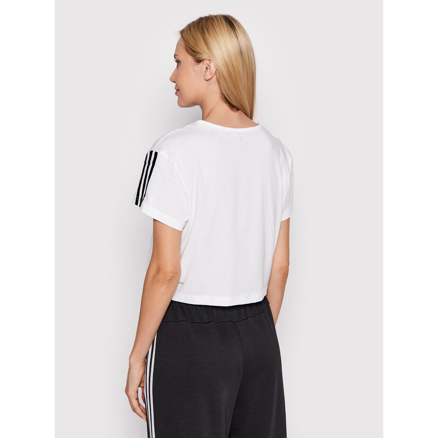 adidas Тишърт Aeroredy Made For Training HD9352 Бял Loose Fit - Pepit.bg