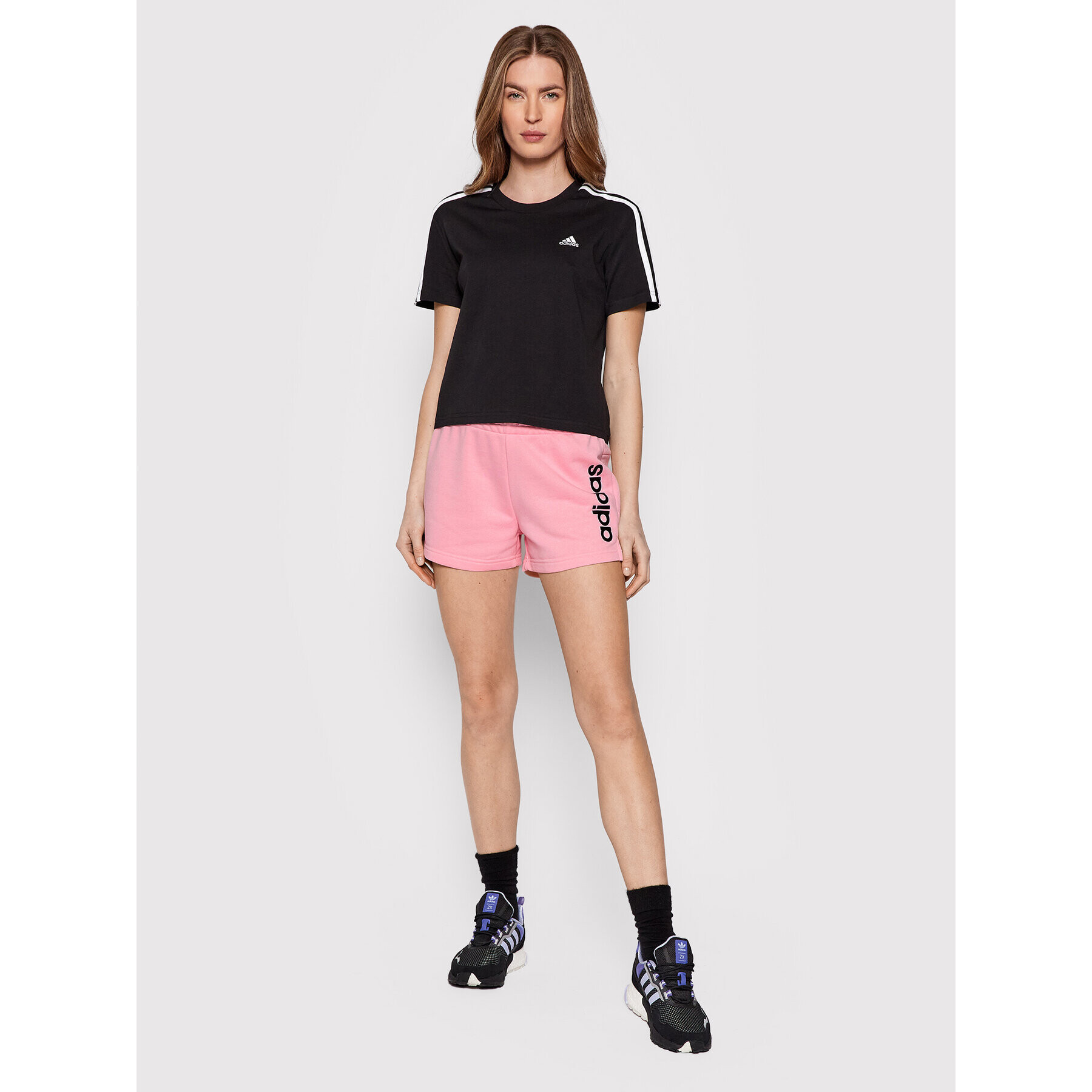 adidas Performance Тишърт Essentials 3-Stripes GL0777 Черен Loose Fit - Pepit.bg