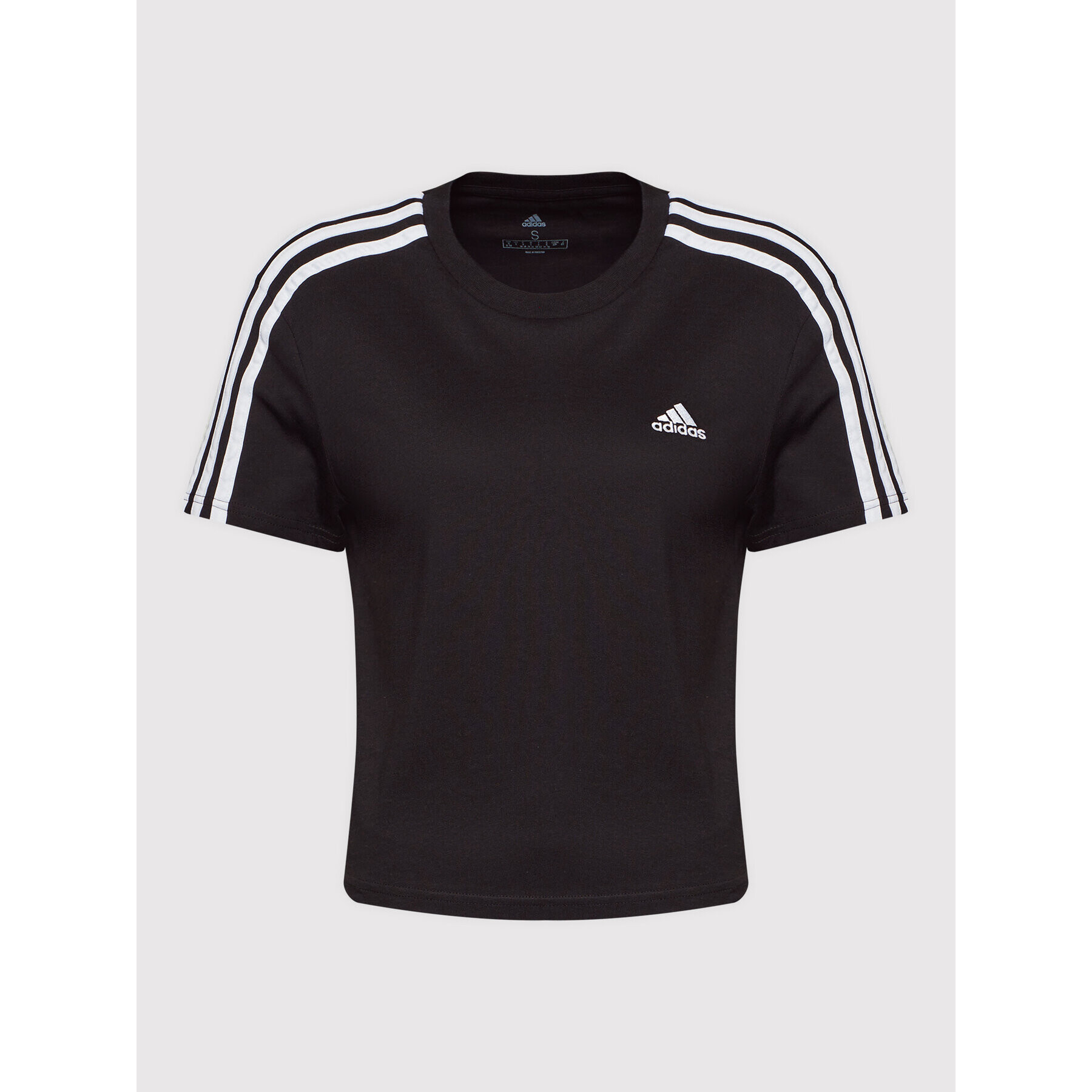 adidas Performance Тишърт Essentials 3-Stripes GL0777 Черен Loose Fit - Pepit.bg