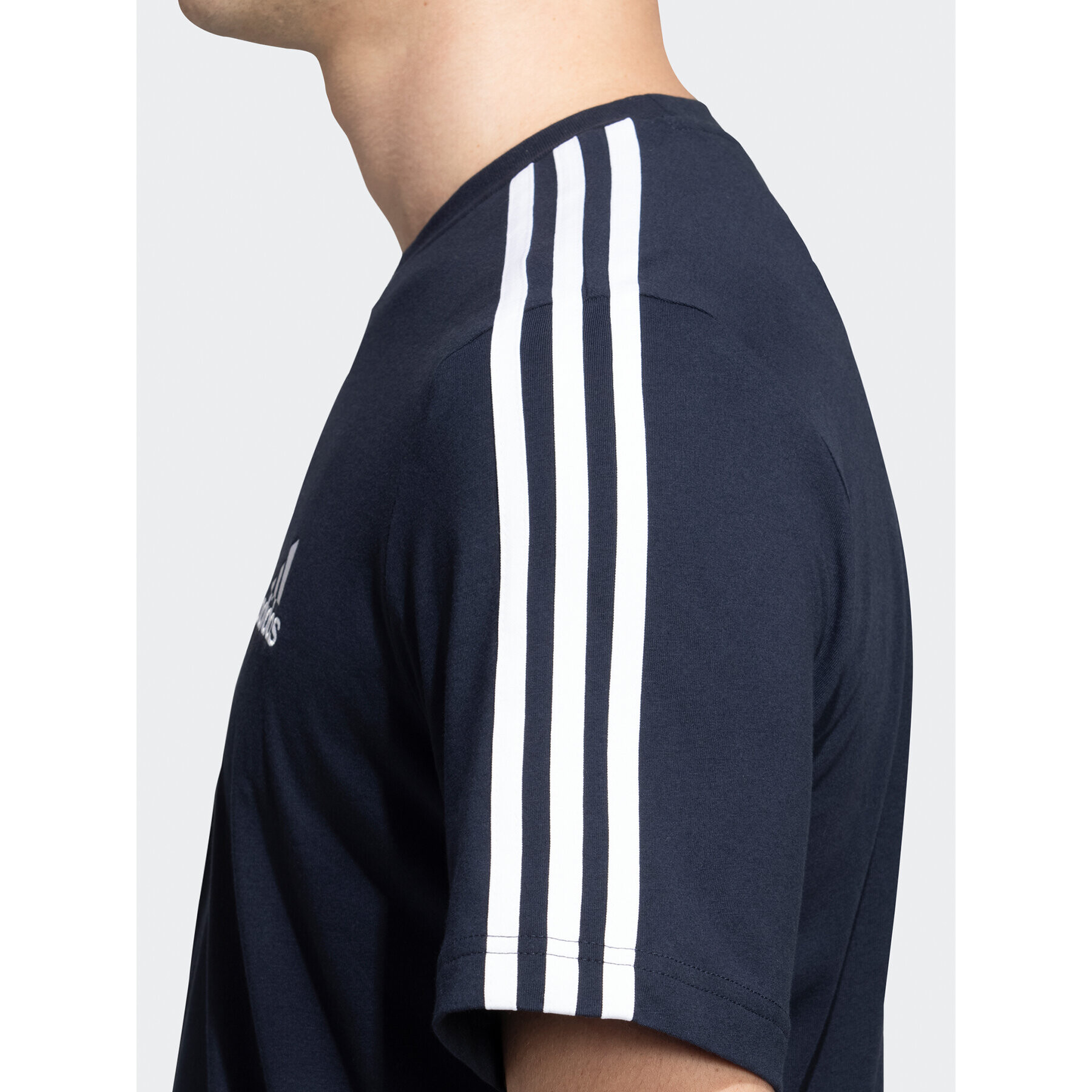 adidas Тишърт Essentials 3-Stripes GL3734 Тъмносин Regular Fit - Pepit.bg