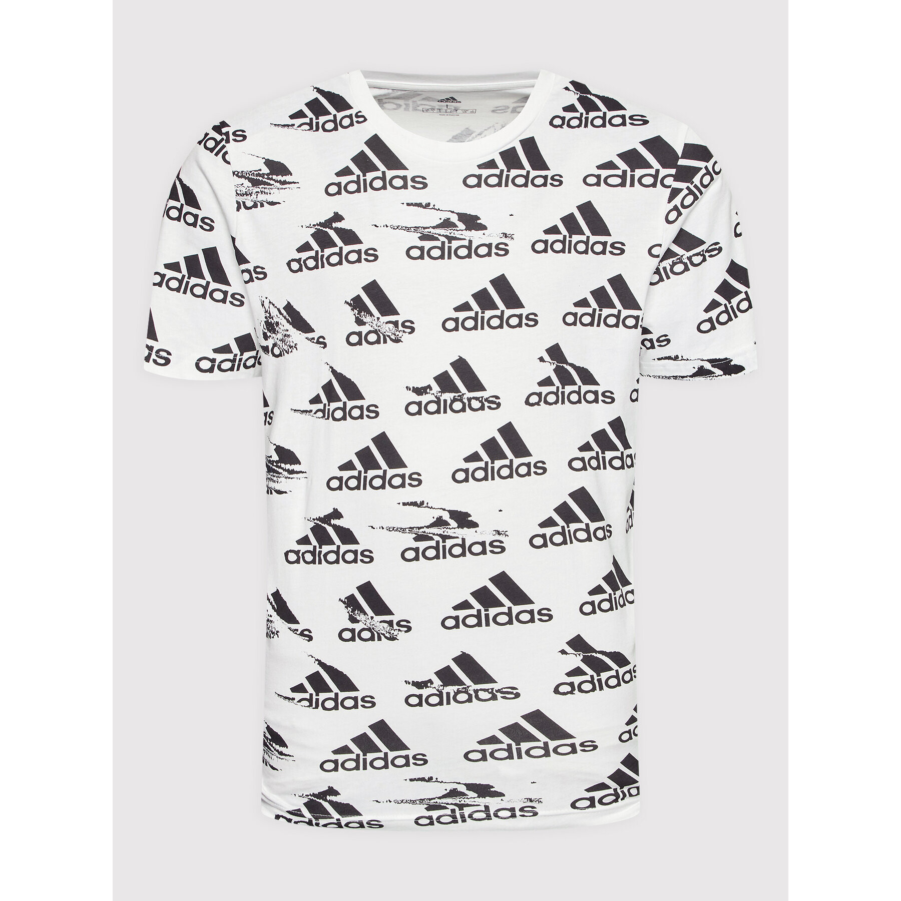 adidas Тишърт Essentials Brandlove Single HE1786 Бял Regular Fit - Pepit.bg