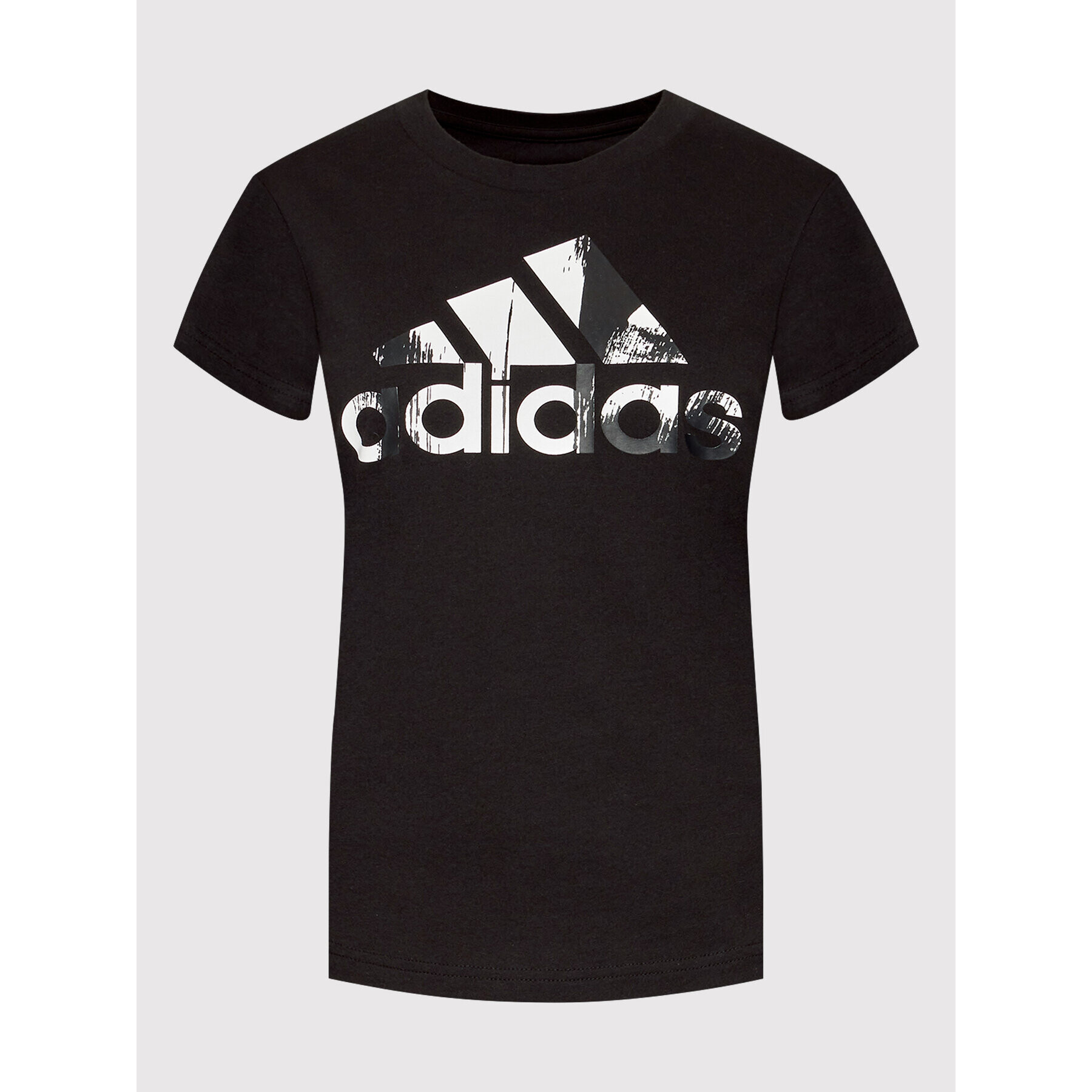 adidas Тишърт Essentials Print Logo HD9328 Черен Regular Fit - Pepit.bg