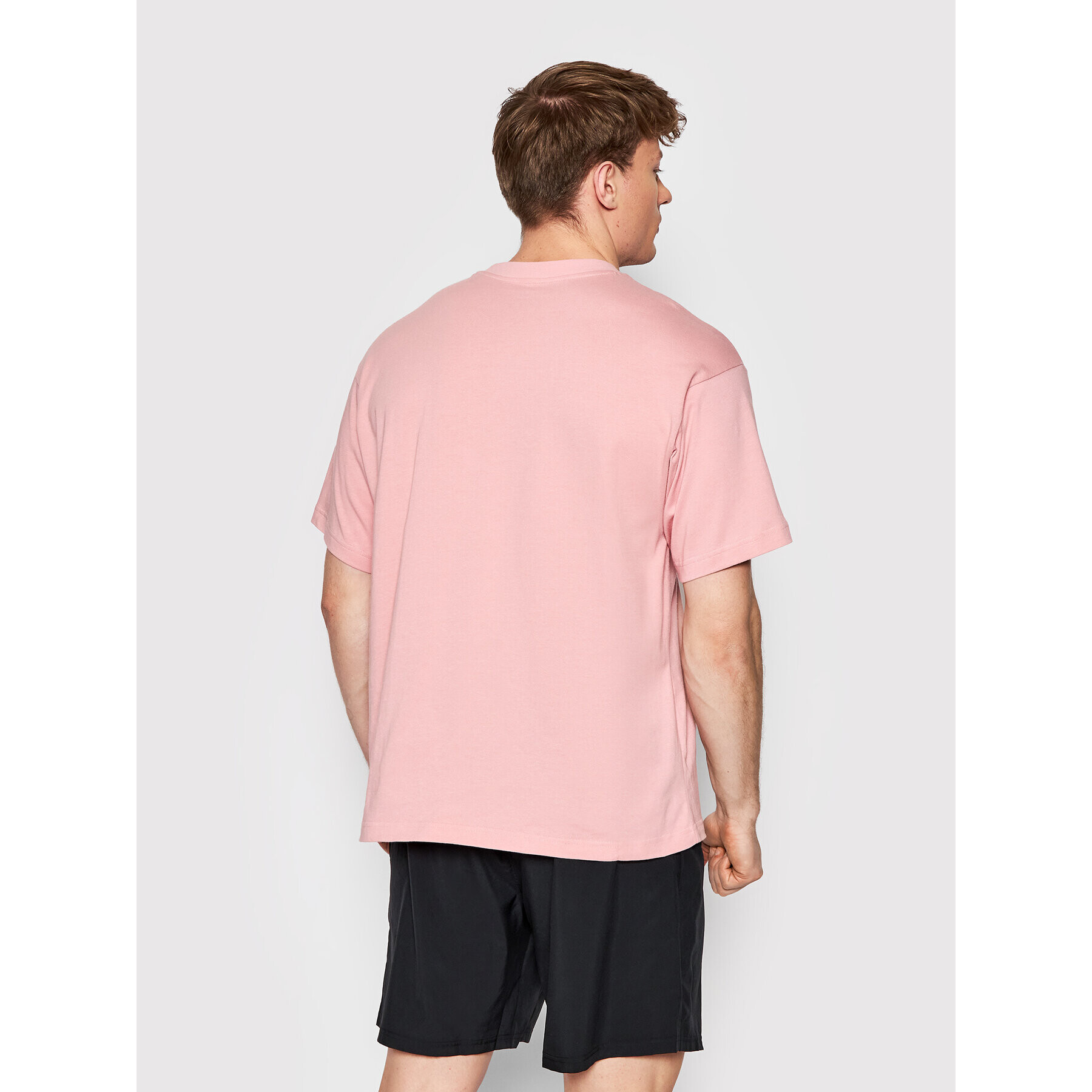adidas Тишърт Essentials Small Logo HE4389 Розов Loose Fit - Pepit.bg