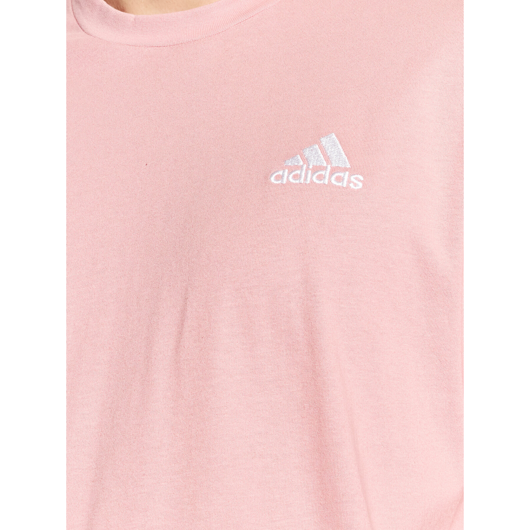 adidas Тишърт Essentials Small Logo HE4389 Розов Loose Fit - Pepit.bg