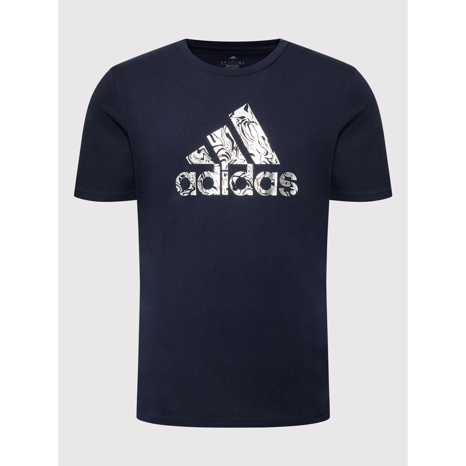 adidas Тишърт Foil HK9159 Тъмносин Regular Fit - Pepit.bg