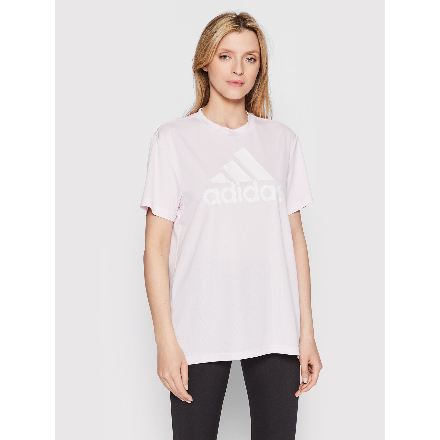 adidas Тишърт HD9337 Розов Loose Fit - Pepit.bg