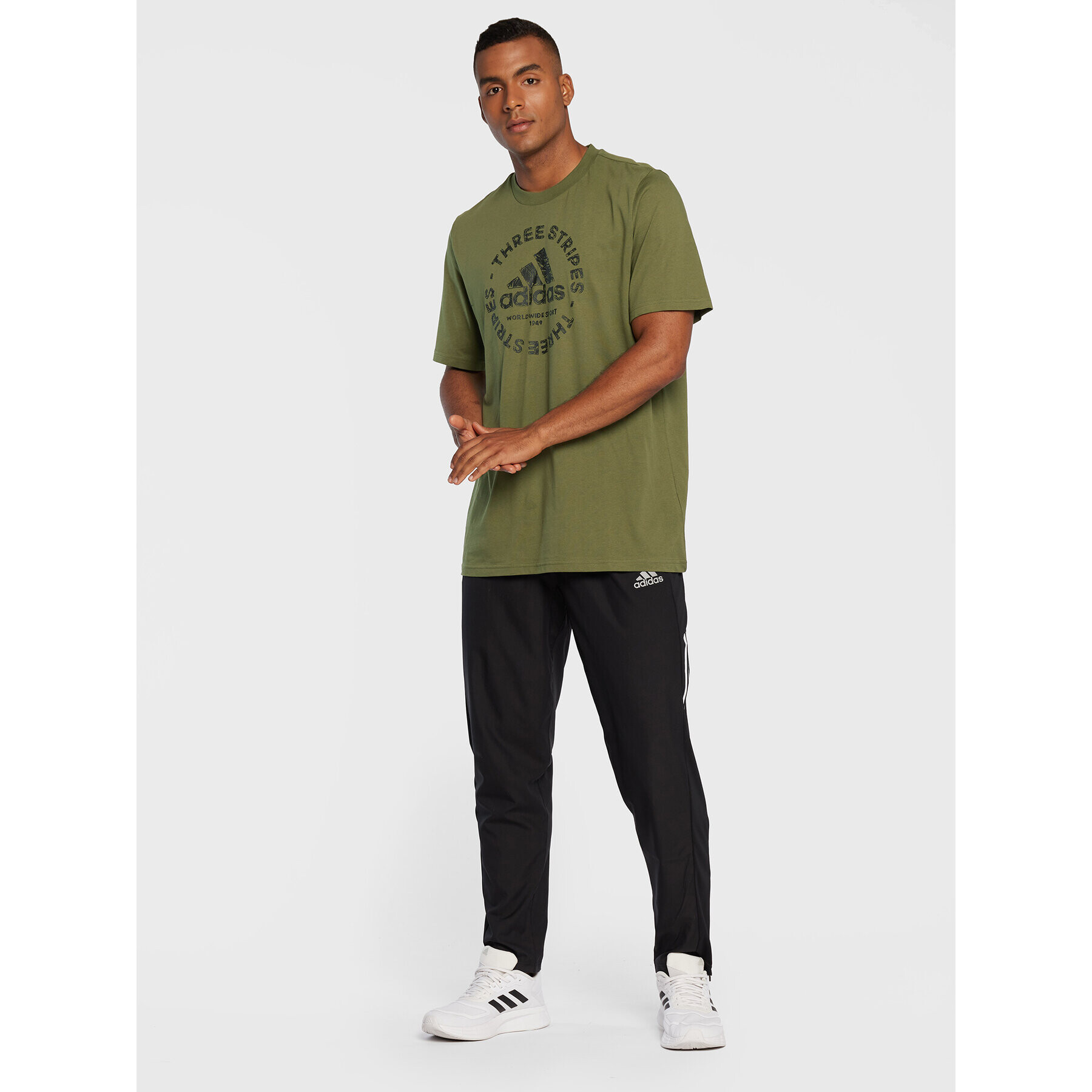 adidas Тишърт HK6766 Зелен Regular Fit - Pepit.bg