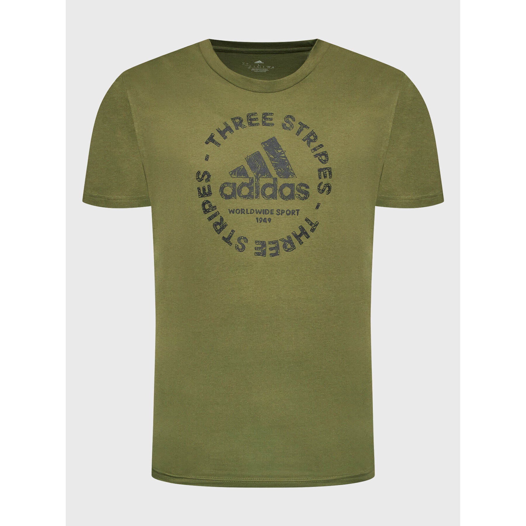 adidas Тишърт HK6766 Зелен Regular Fit - Pepit.bg