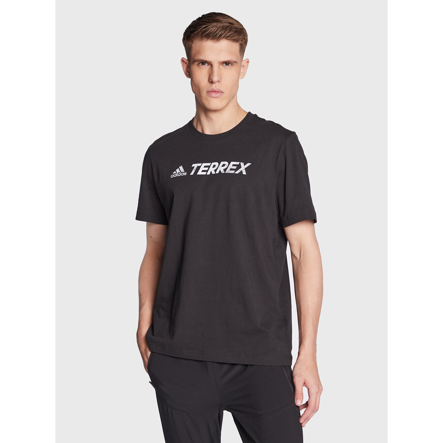 adidas Тишърт Terrex Classic Logo HF3286 Черен Regular Fit - Pepit.bg