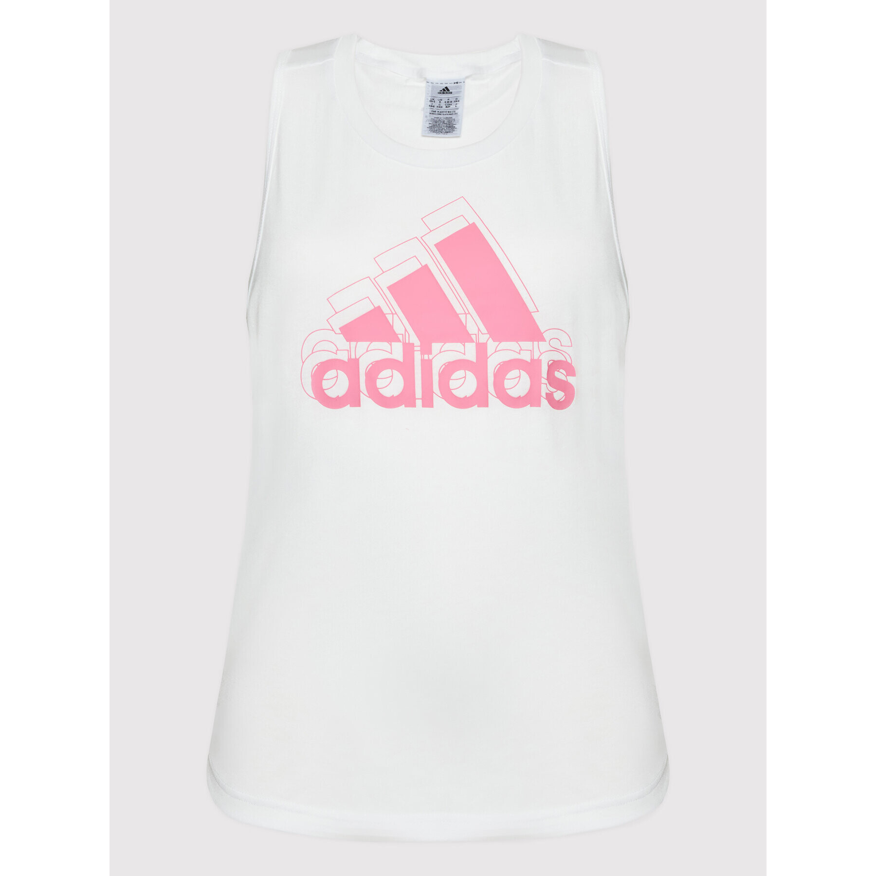 adidas топ Made For Training HK2592 Бял Regular Fit - Pepit.bg