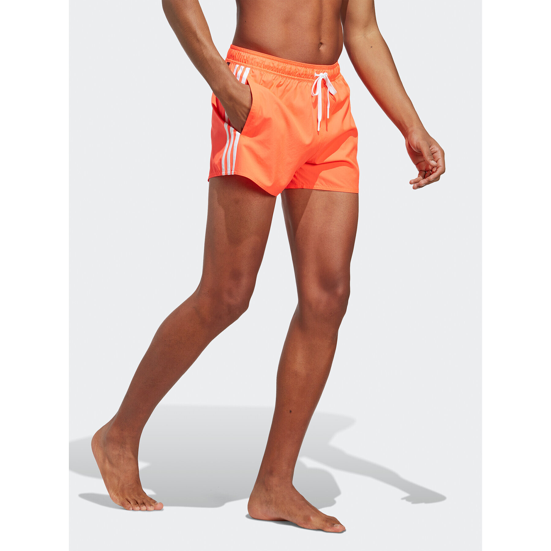 adidas Плувни шорти 3-Stripes CLX Swim Shorts HT4371 Червен Regular Fit - Pepit.bg