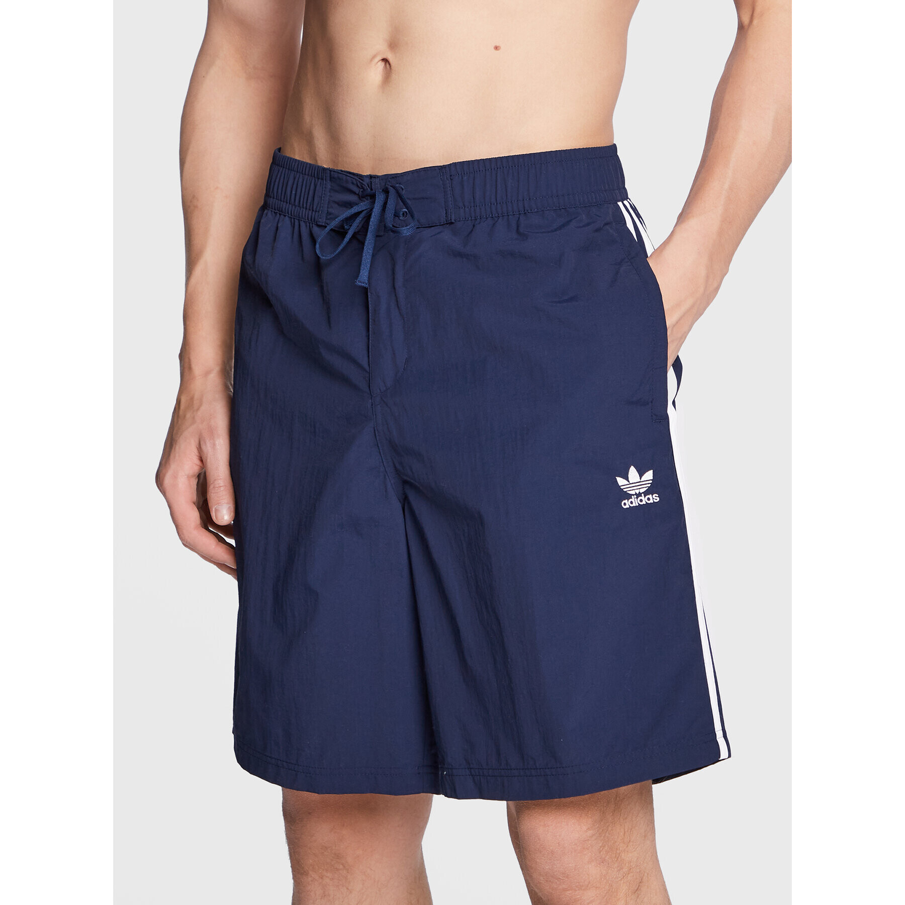 adidas Плувни шорти adicolor 3-Stripes HK7389 Тъмносин Relaxed Fit - Pepit.bg