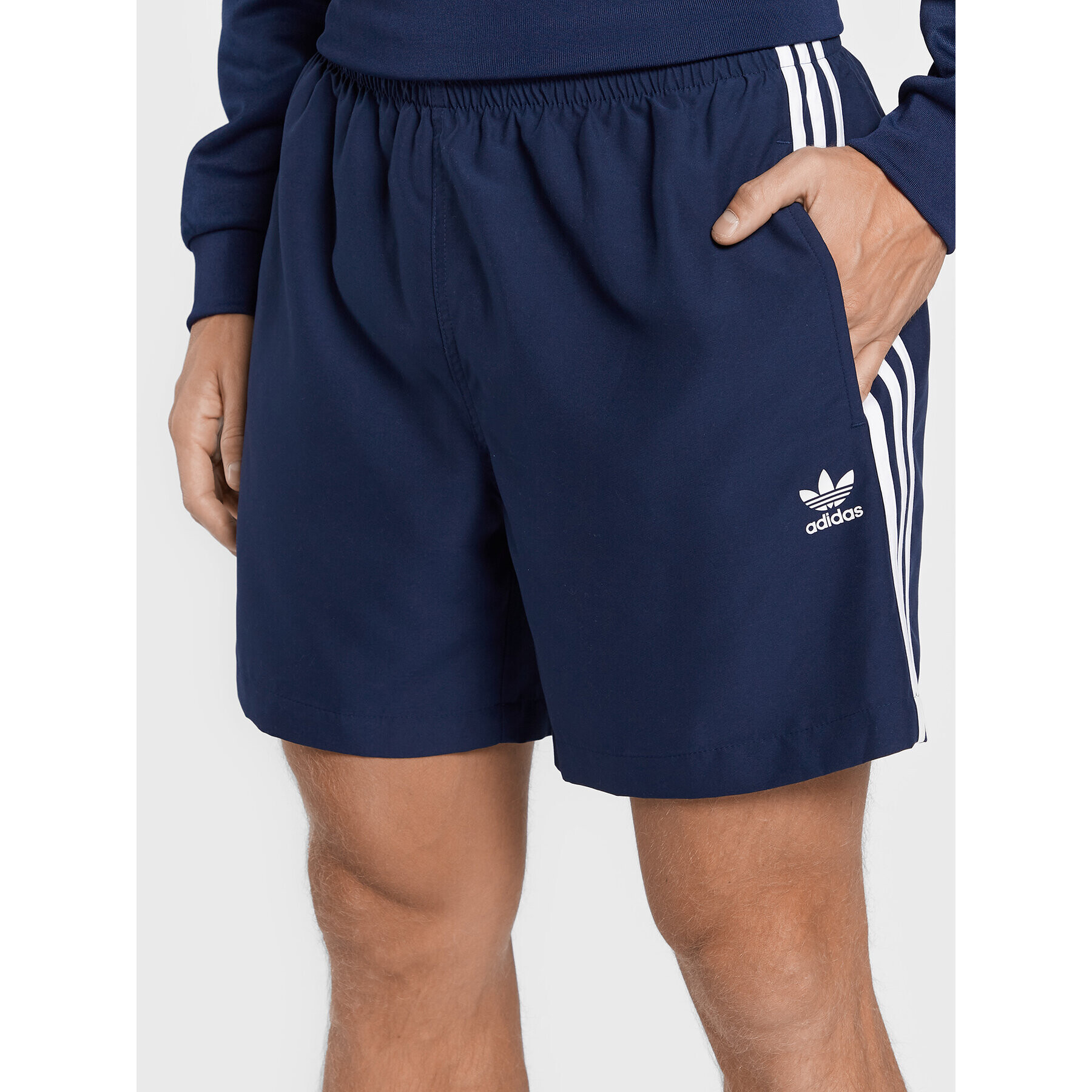 adidas Плувни шорти adicolor Classics 3-Stripe HK7328 Тъмносин Regular Fit - Pepit.bg