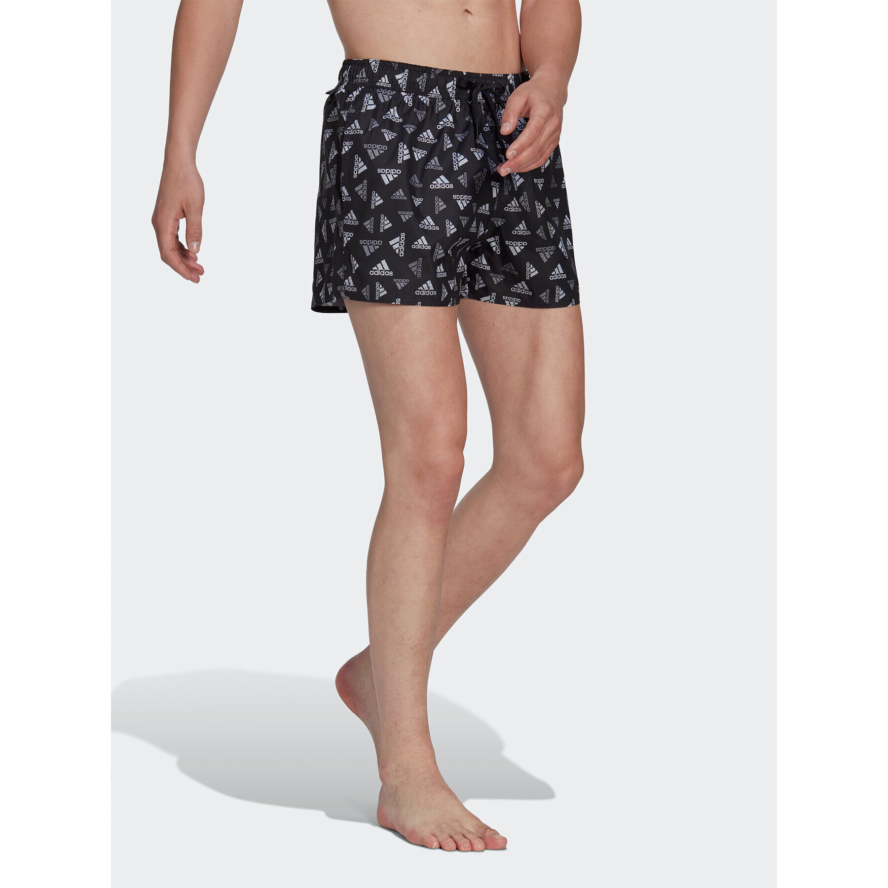 adidas Плувни шорти Logo Print CLX Swim Shorts Very Short Length HT4345 Черен Regular Fit - Pepit.bg