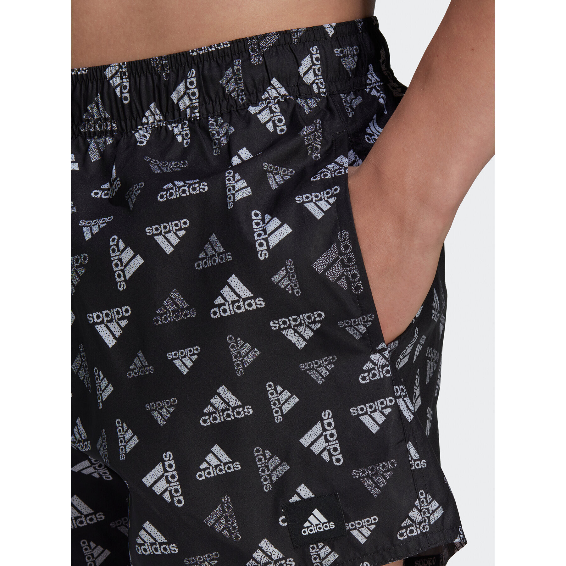 adidas Плувни шорти Logo Print CLX Swim Shorts Very Short Length HT4345 Черен Regular Fit - Pepit.bg