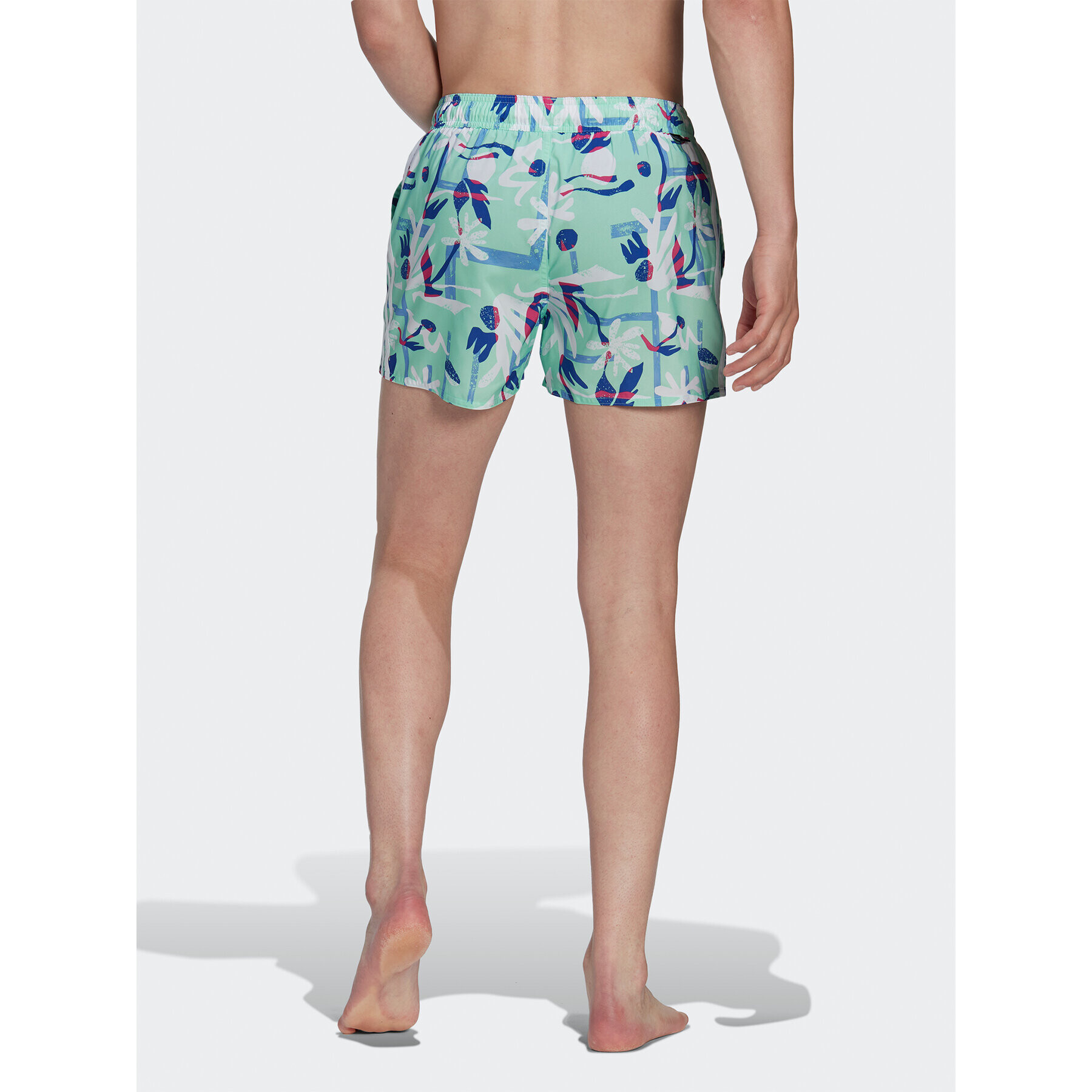 adidas Плувни шорти Seasonal Floral CLX Very Short Length Swim Shorts HT2120 Зелен Regular Fit - Pepit.bg