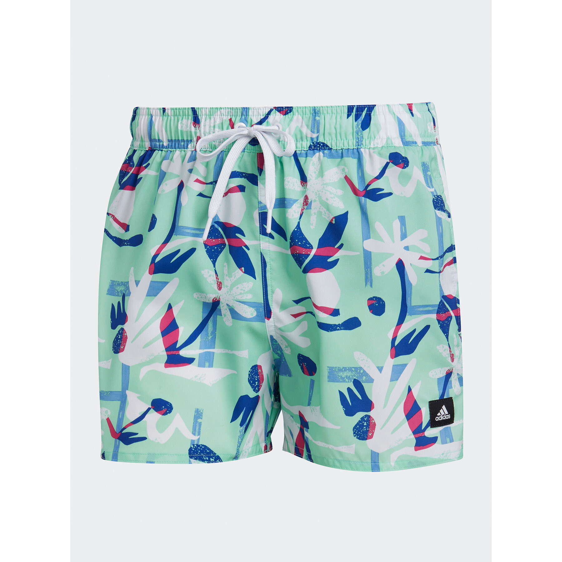 adidas Плувни шорти Seasonal Floral CLX Very Short Length Swim Shorts HT2120 Зелен Regular Fit - Pepit.bg