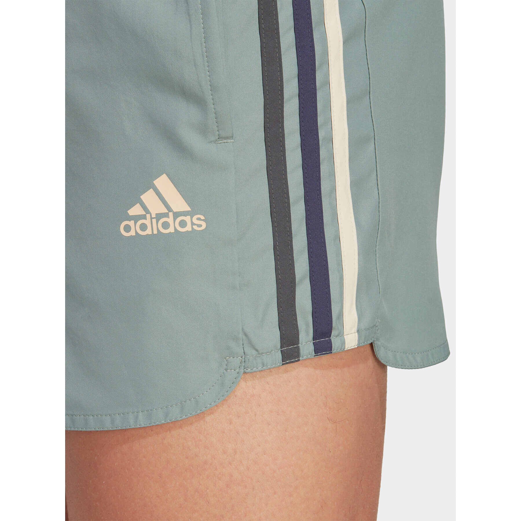 adidas Плувни шорти Very Short Length Retro Split Swim Shorts HT4349 Зелен Regular Fit - Pepit.bg