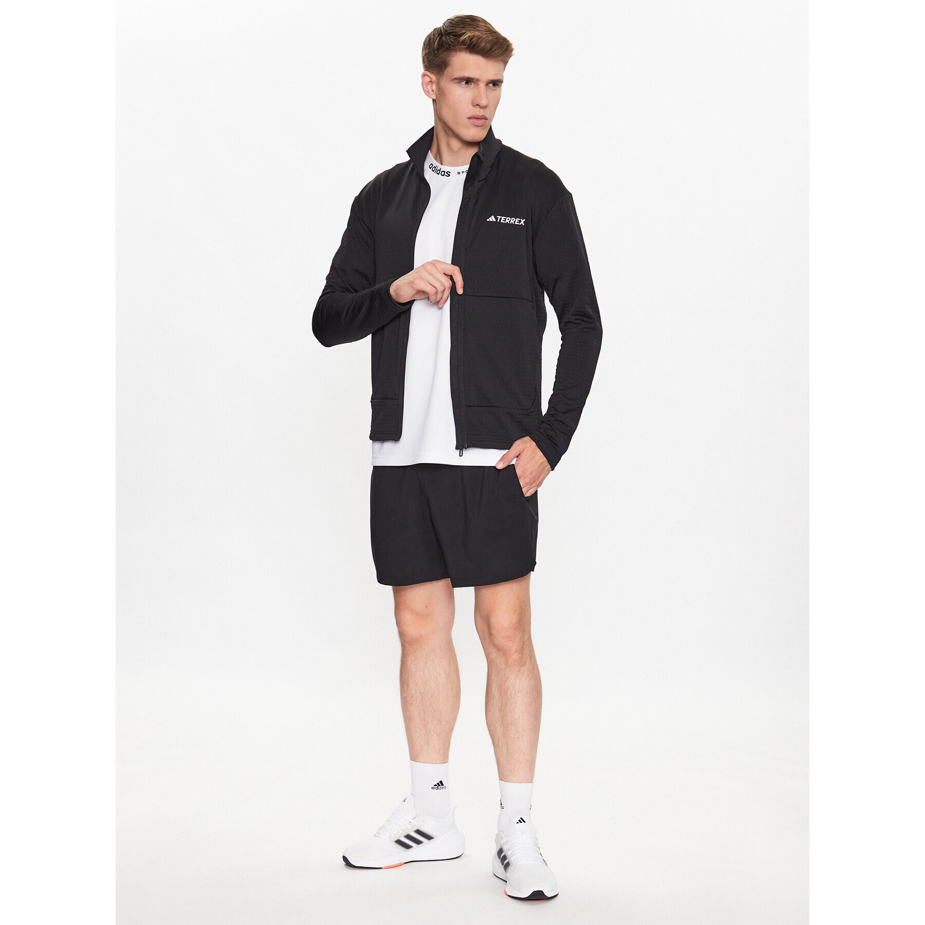 adidas Полар IB1818 Черен Slim Fit - Pepit.bg