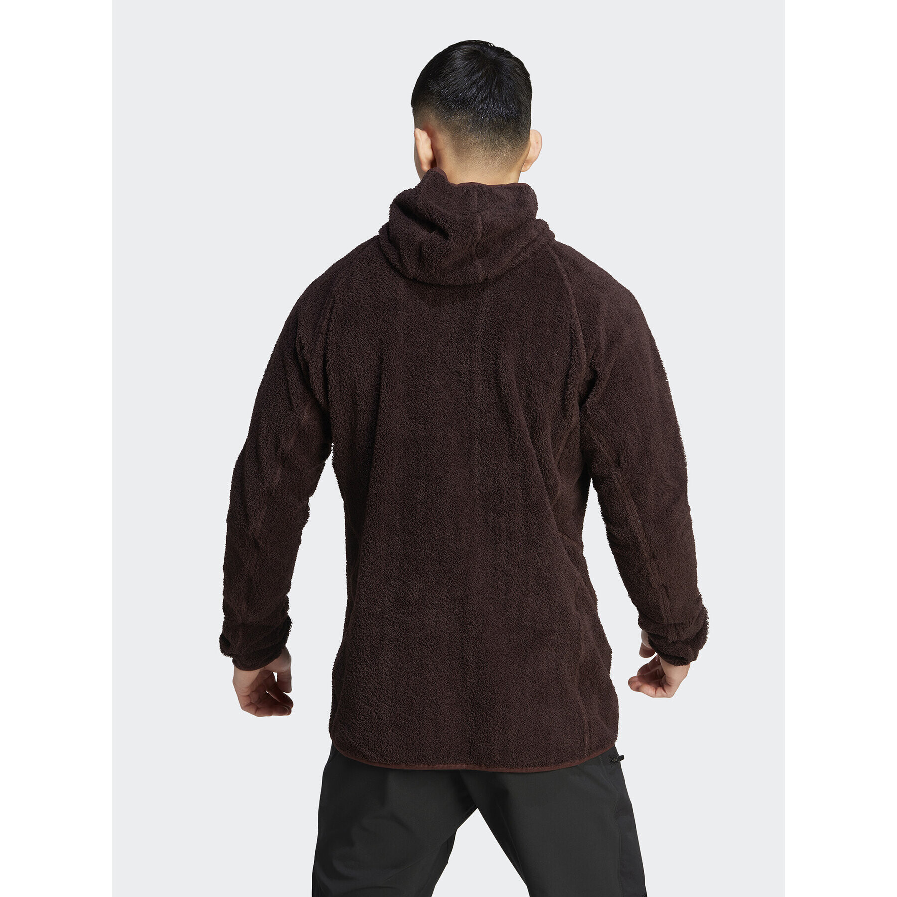 adidas Полар Terrex Techrock Reversible High-Pile-Fleece IB1866 Кафяв Slim Fit - Pepit.bg