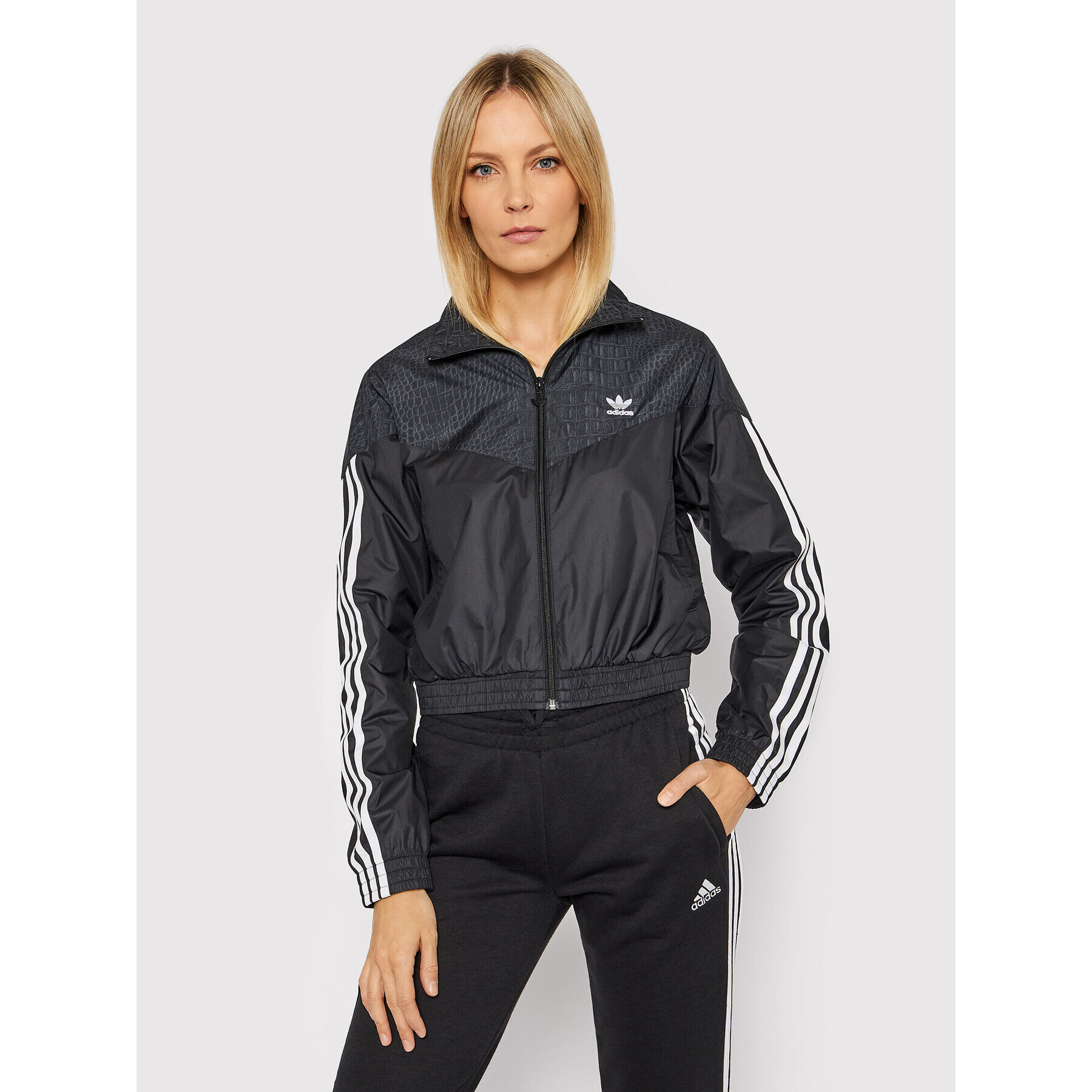 adidas Преходно яке Track Top H20427 Черен Regular Fit - Pepit.bg