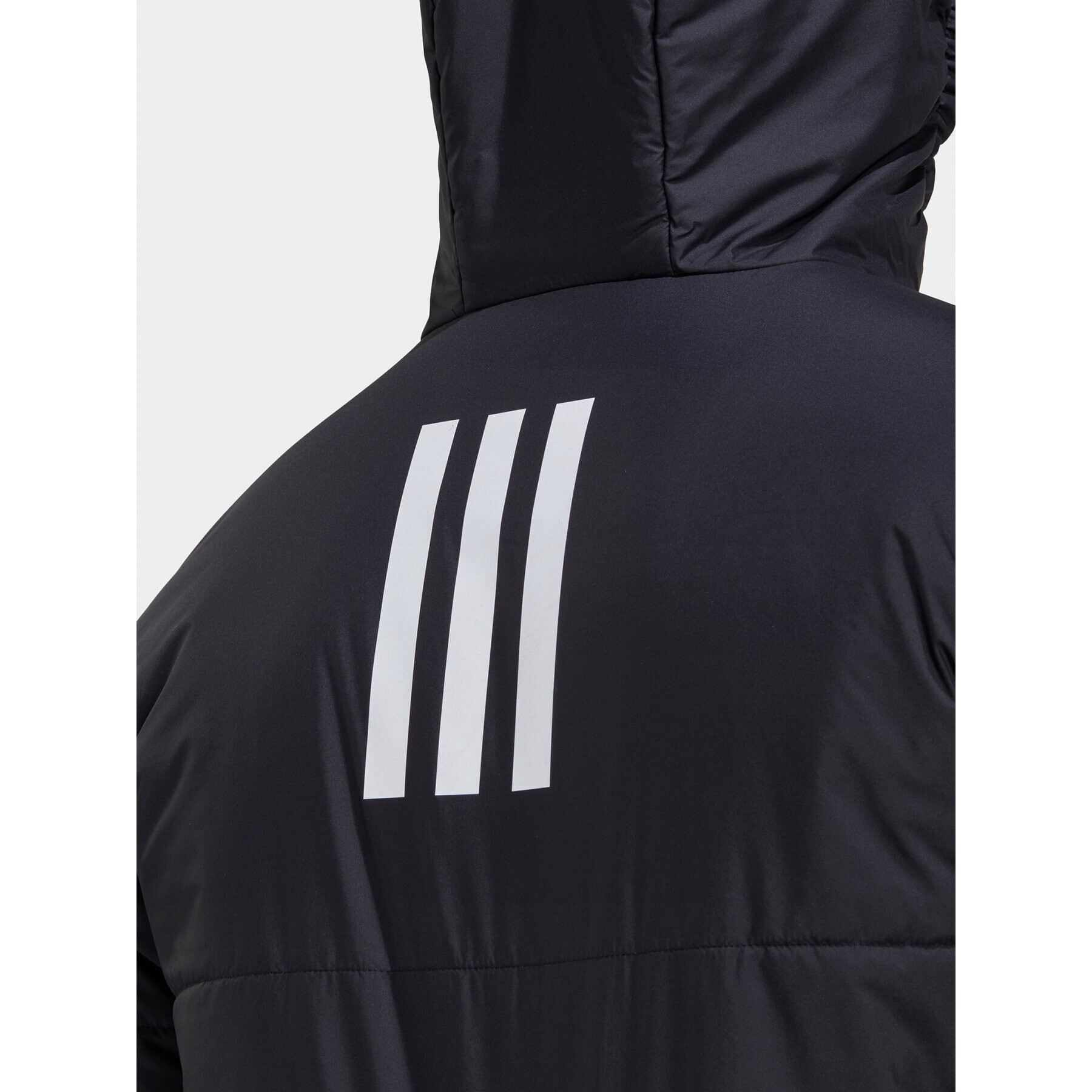 adidas Преходно яке BSC 3-Stripes Hooded Insulated Jacket HG6276 Черен Regular Fit - Pepit.bg