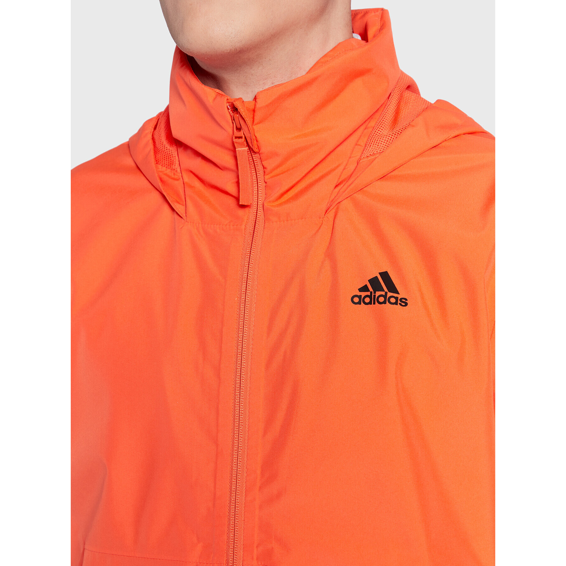 adidas Преходно яке BSC 3-Stripes RAIN.RDY Jacket HG8681 Оранжев Regular Fit - Pepit.bg