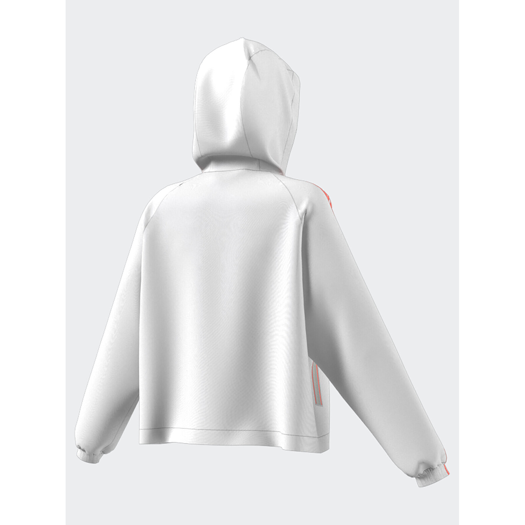 adidas Преходно яке BSC 3-Stripes Wind Jacket HT8752 Бял Loose Fit - Pepit.bg