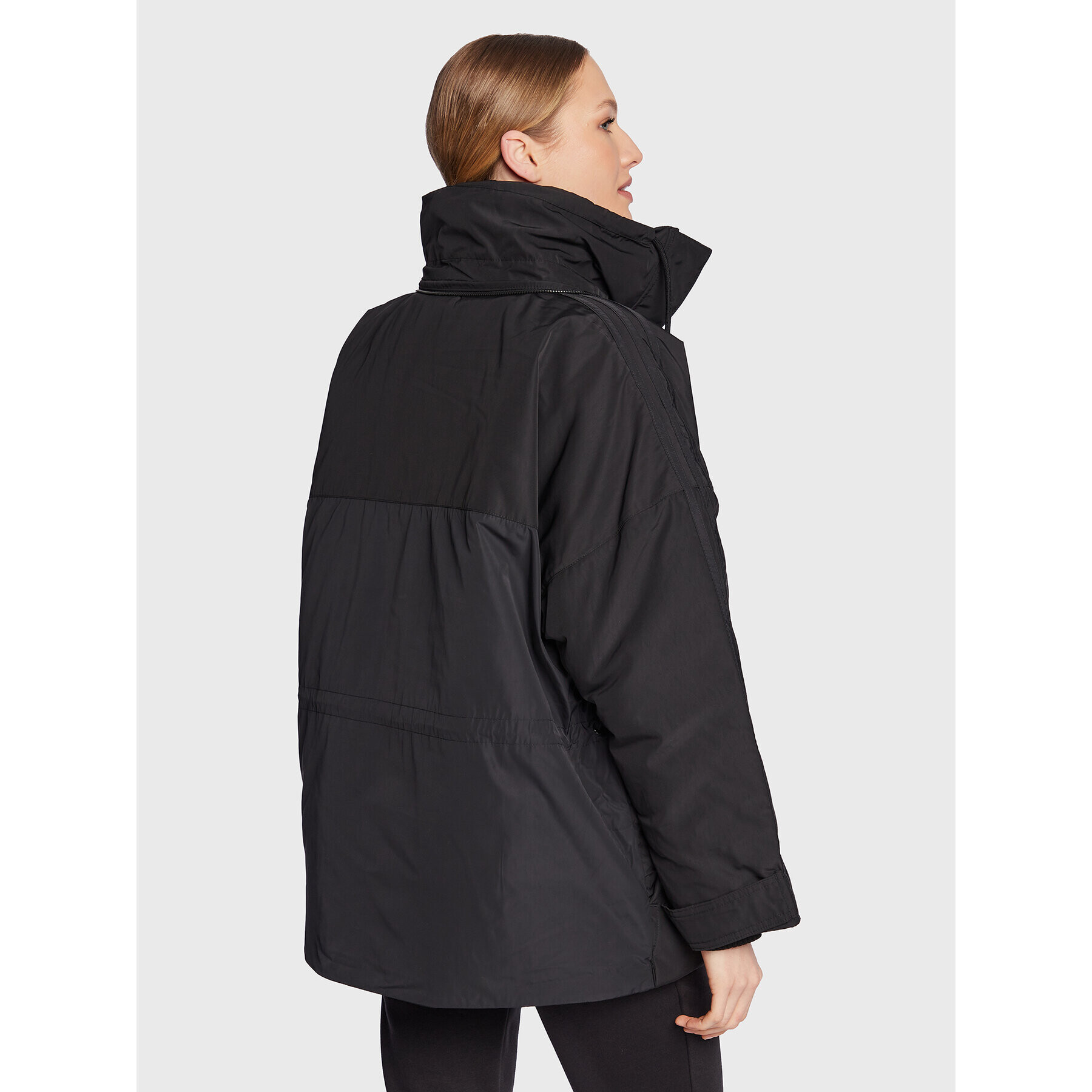 adidas Преходно яке HM2615 Черен Loose Fit - Pepit.bg