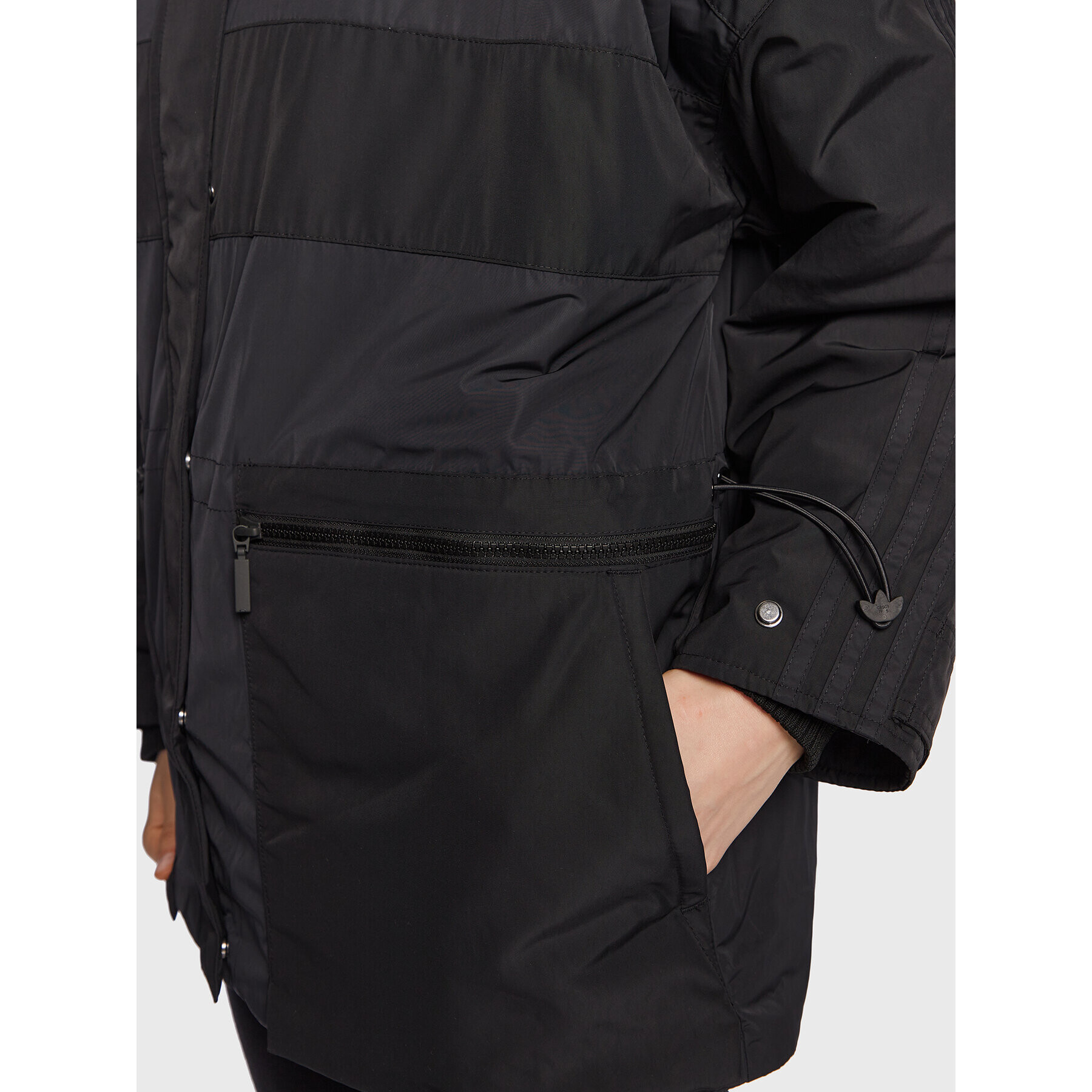 adidas Преходно яке HM2615 Черен Loose Fit - Pepit.bg