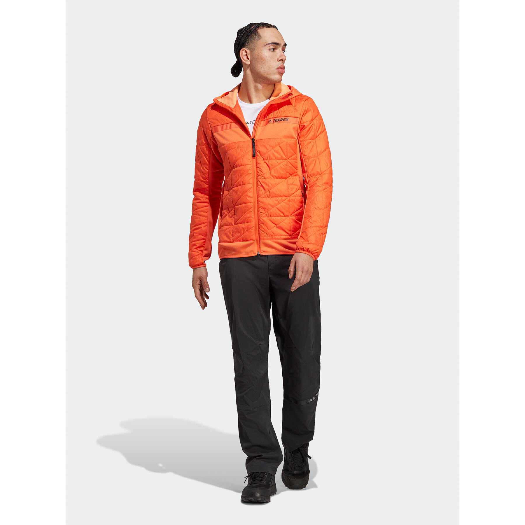 adidas Преходно яке Terrex Multi Hybrid Insulated Jacket HS9690 Оранжев Slim Fit - Pepit.bg