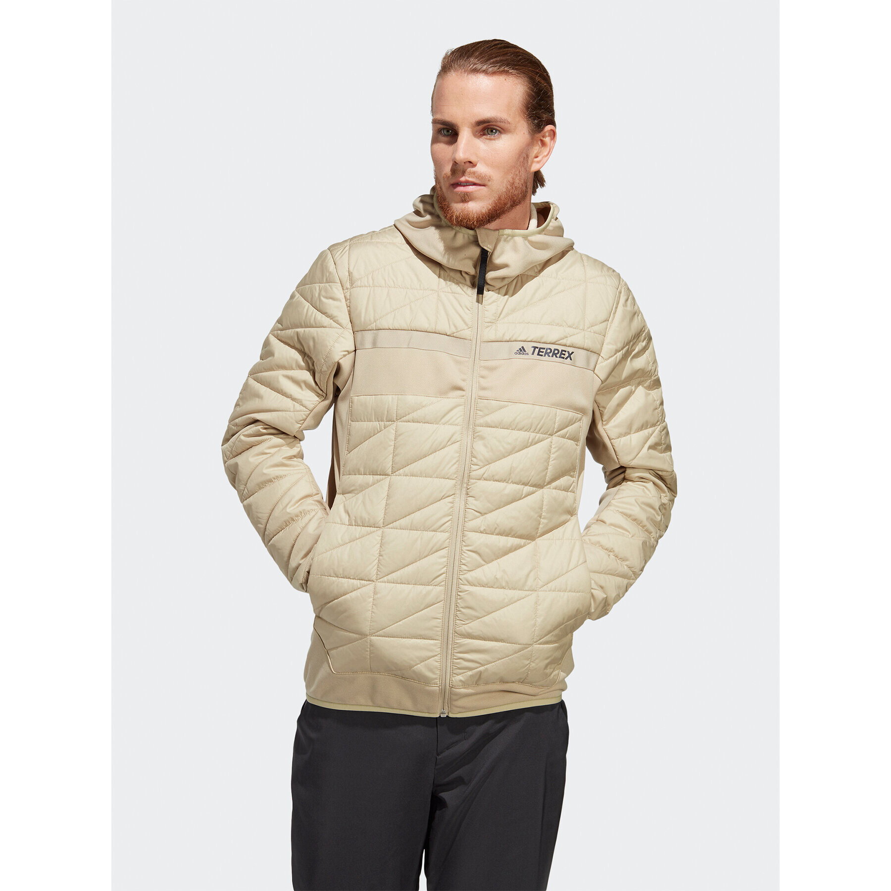 adidas Преходно яке Terrex Multi Hybrid Insulated Jacket HS9691 Бежов Slim Fit - Pepit.bg