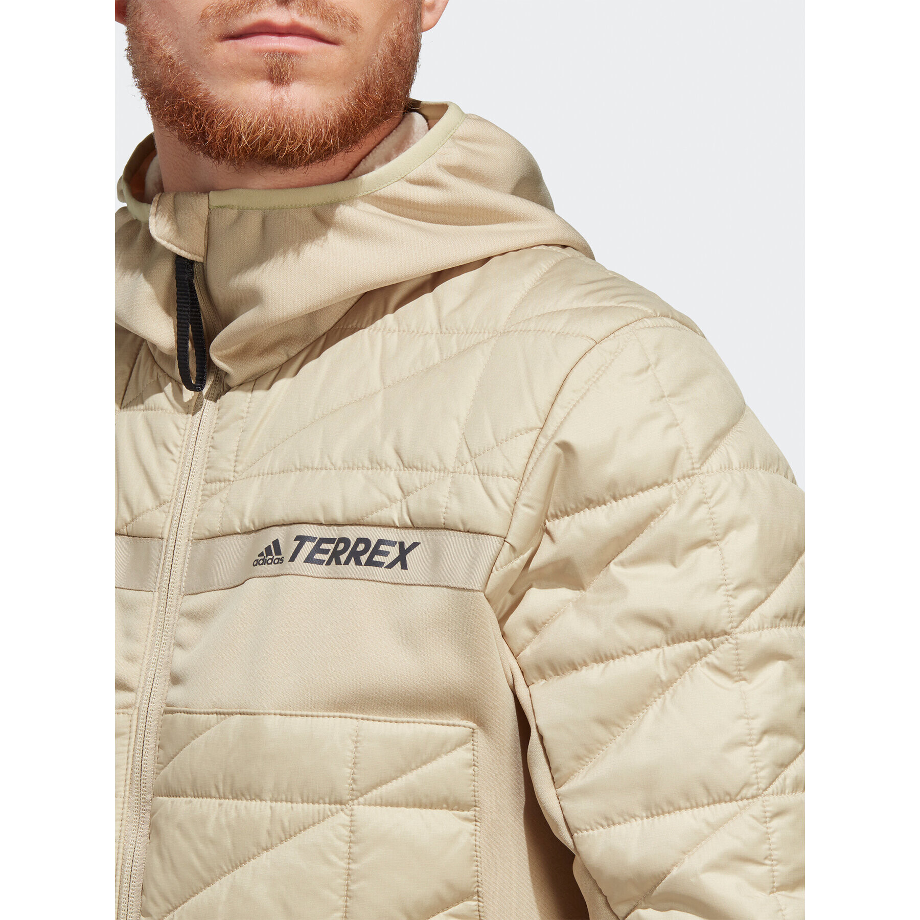 adidas Преходно яке Terrex Multi Hybrid Insulated Jacket HS9691 Бежов Slim Fit - Pepit.bg