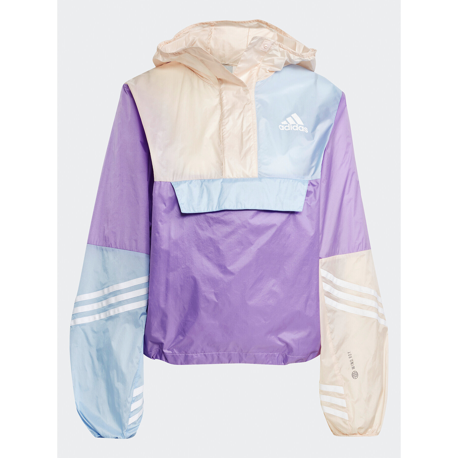 adidas Преходно яке WIND.RDY Hooded Anorak HT8718 Виолетов Loose Fit - Pepit.bg